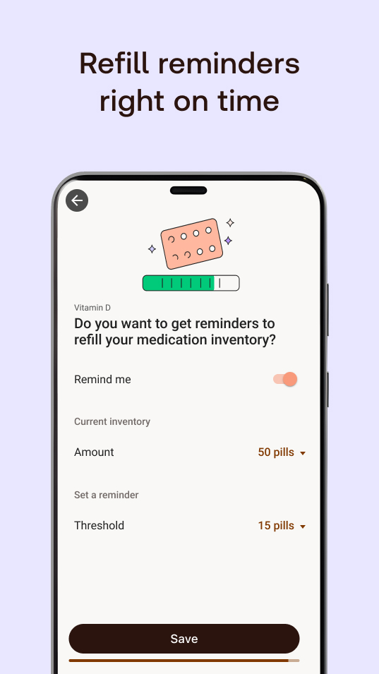 اسکرین شات 4 برنامه Meds & Pill Reminder MyTherapy