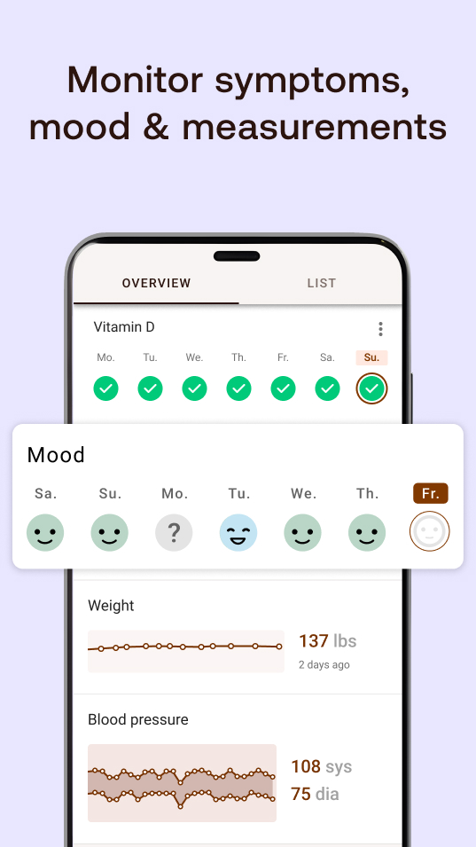 اسکرین شات 3 برنامه Meds & Pill Reminder MyTherapy