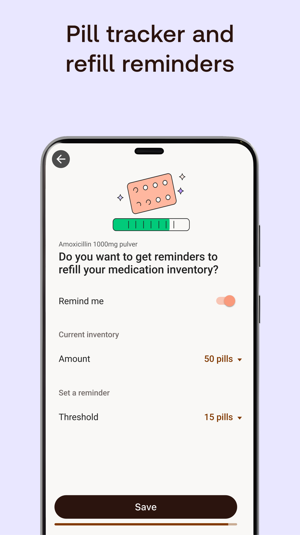 اسکرین شات 2 برنامه Meds & Pill Reminder MyTherapy