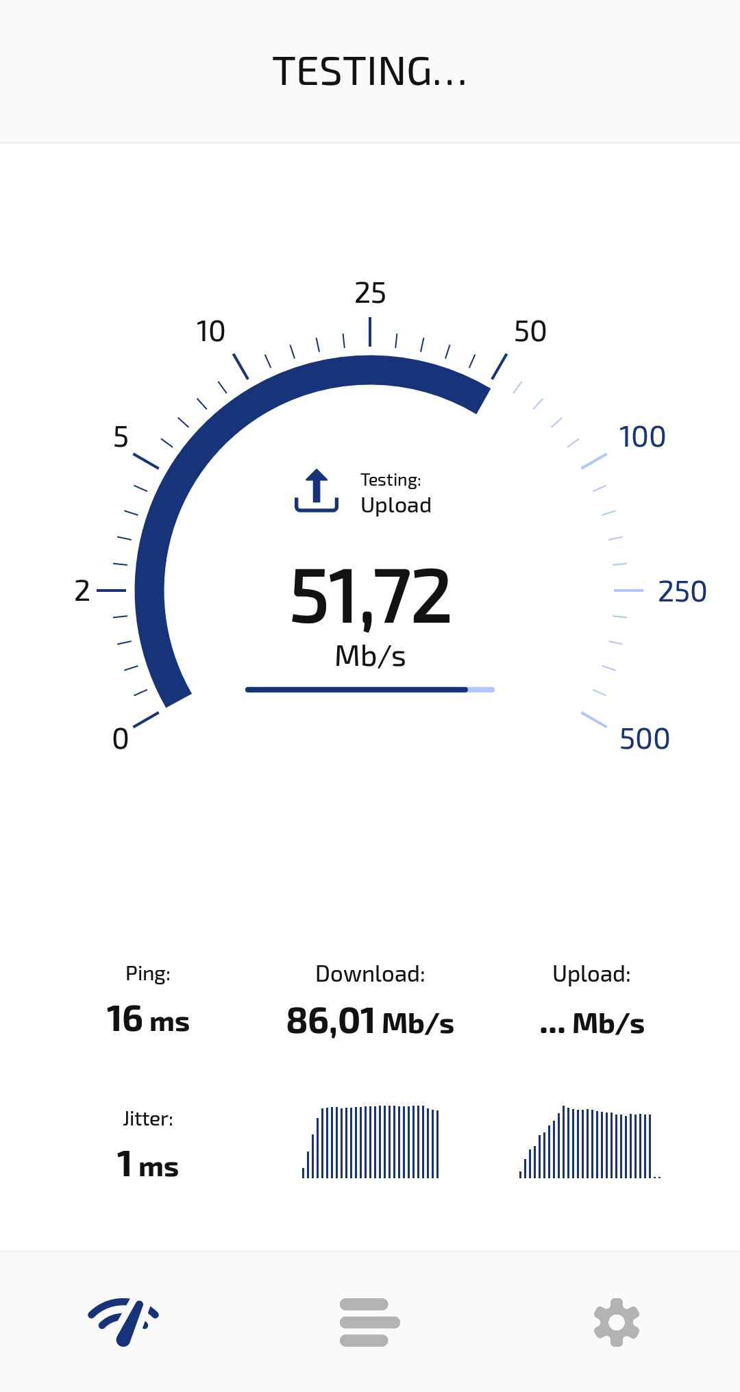 اسکرین شات 2 برنامه Speed Check Light 5G/4G/WiFi