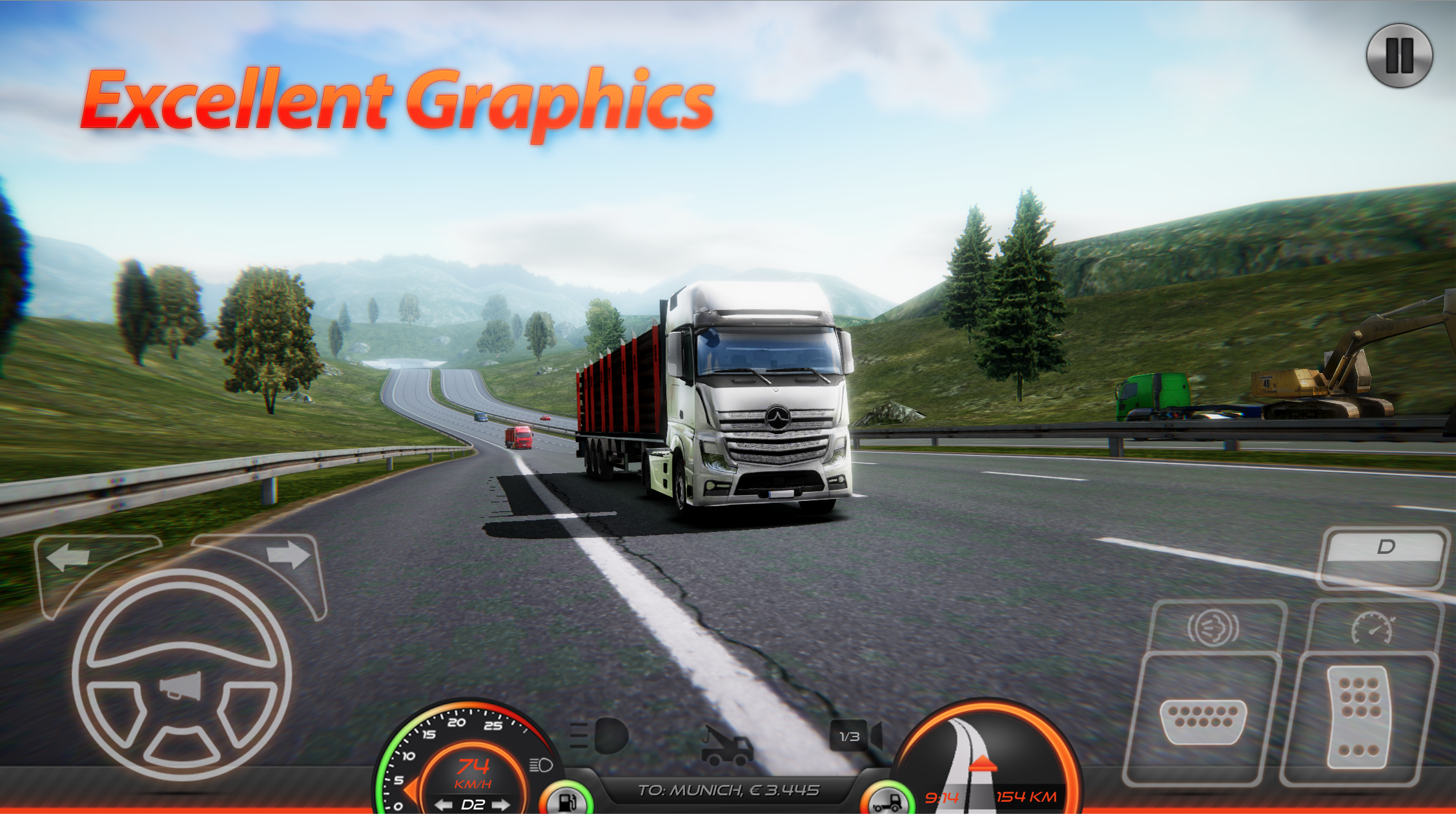 اسکرین شات 1 بازی Truckers of Europe 2