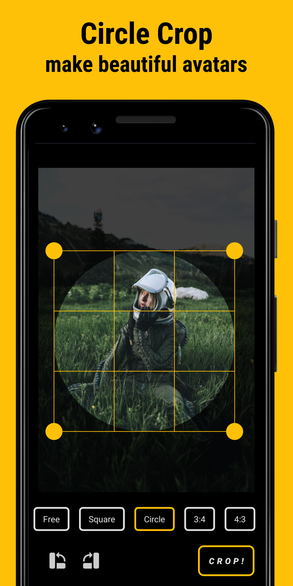 اسکرین شات 2 برنامه Crop My Pic: Crop Resize Image