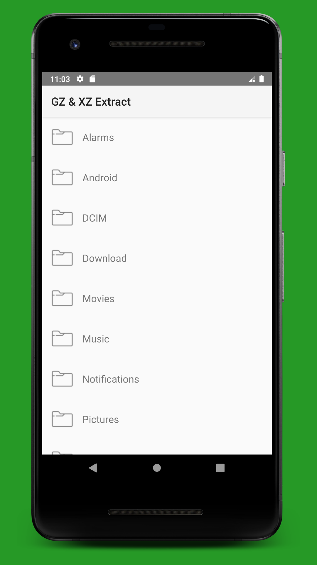اسکرین شات 1 برنامه GZ & XZ Extract - File Opener