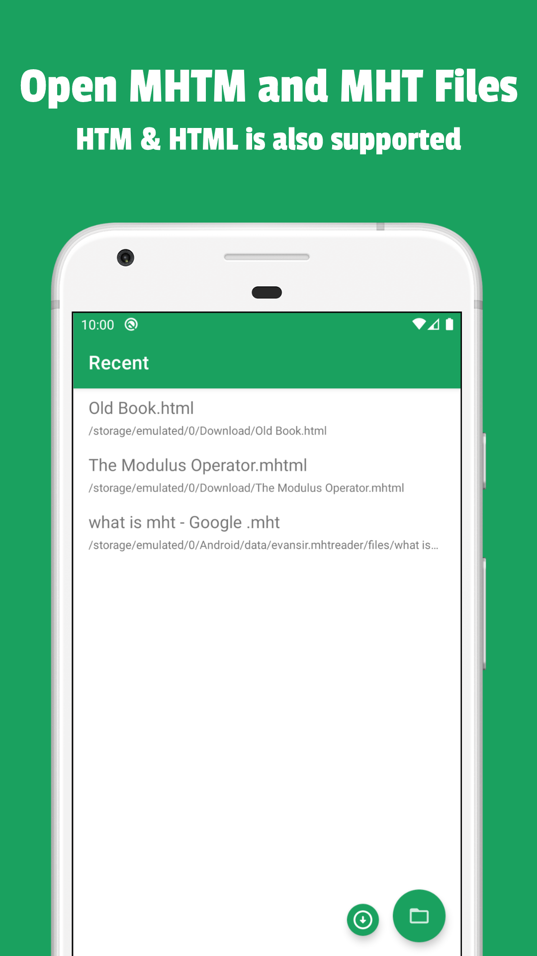 اسکرین شات 1 برنامه MHT & MHTML Viewer, Reader