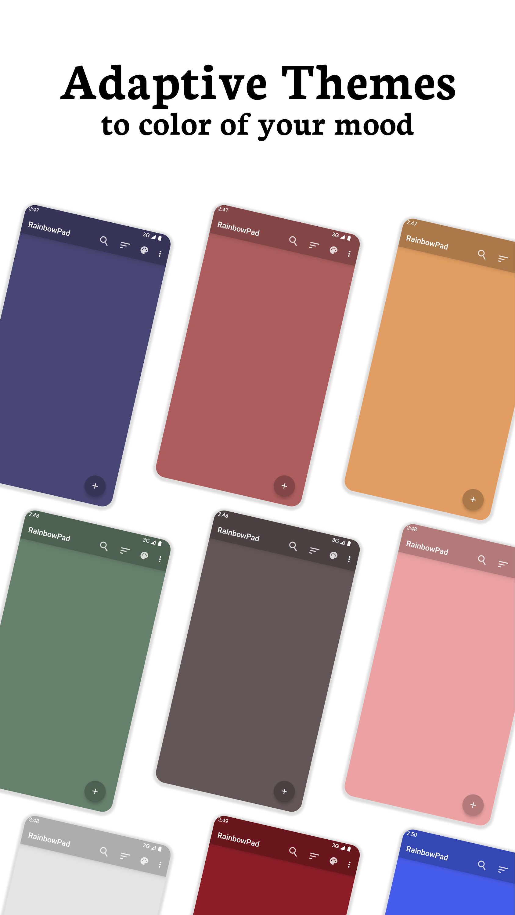 اسکرین شات 3 برنامه Color Note Diary - RainbowPad