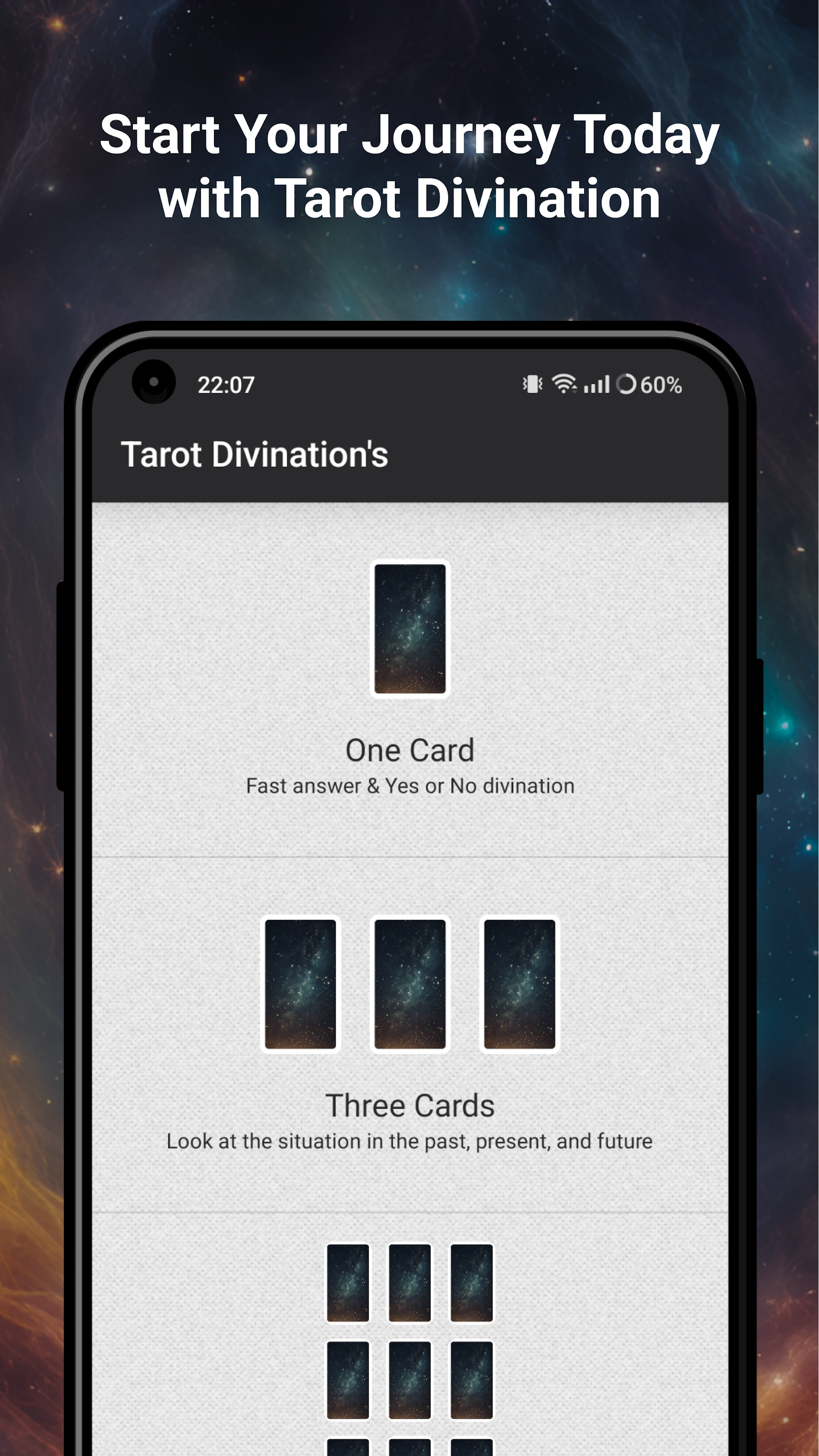 اسکرین شات 8 برنامه Tarot Divination - Cards Deck