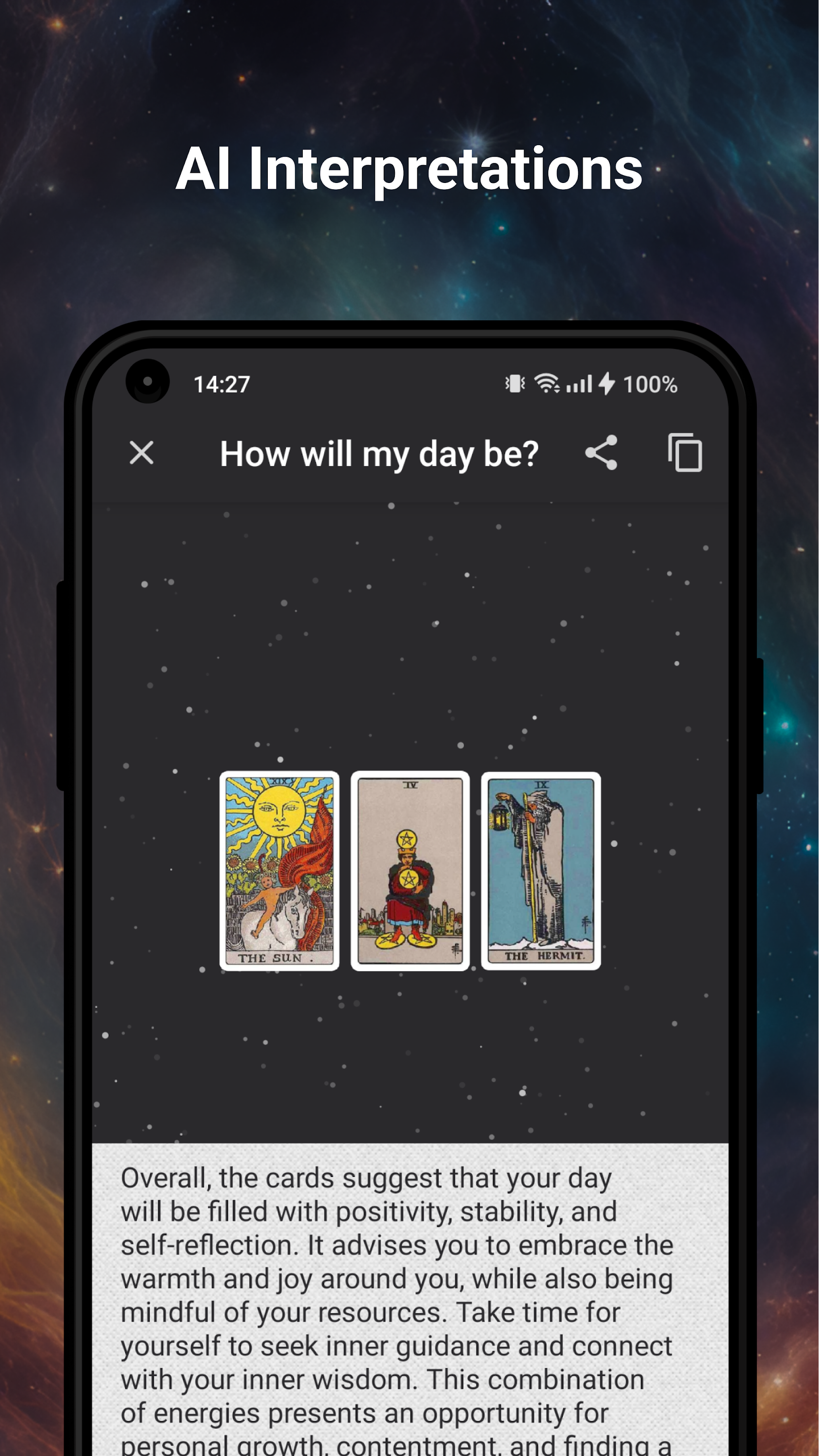 اسکرین شات 4 برنامه Tarot Divination - Cards Deck
