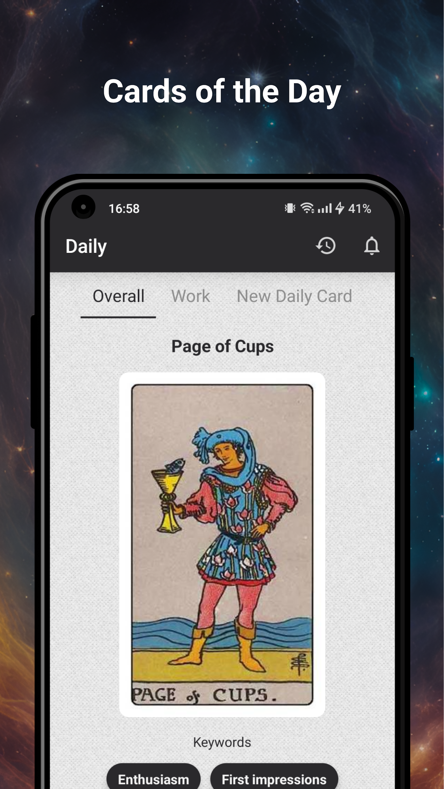 اسکرین شات 5 برنامه Tarot Divination - Cards Deck