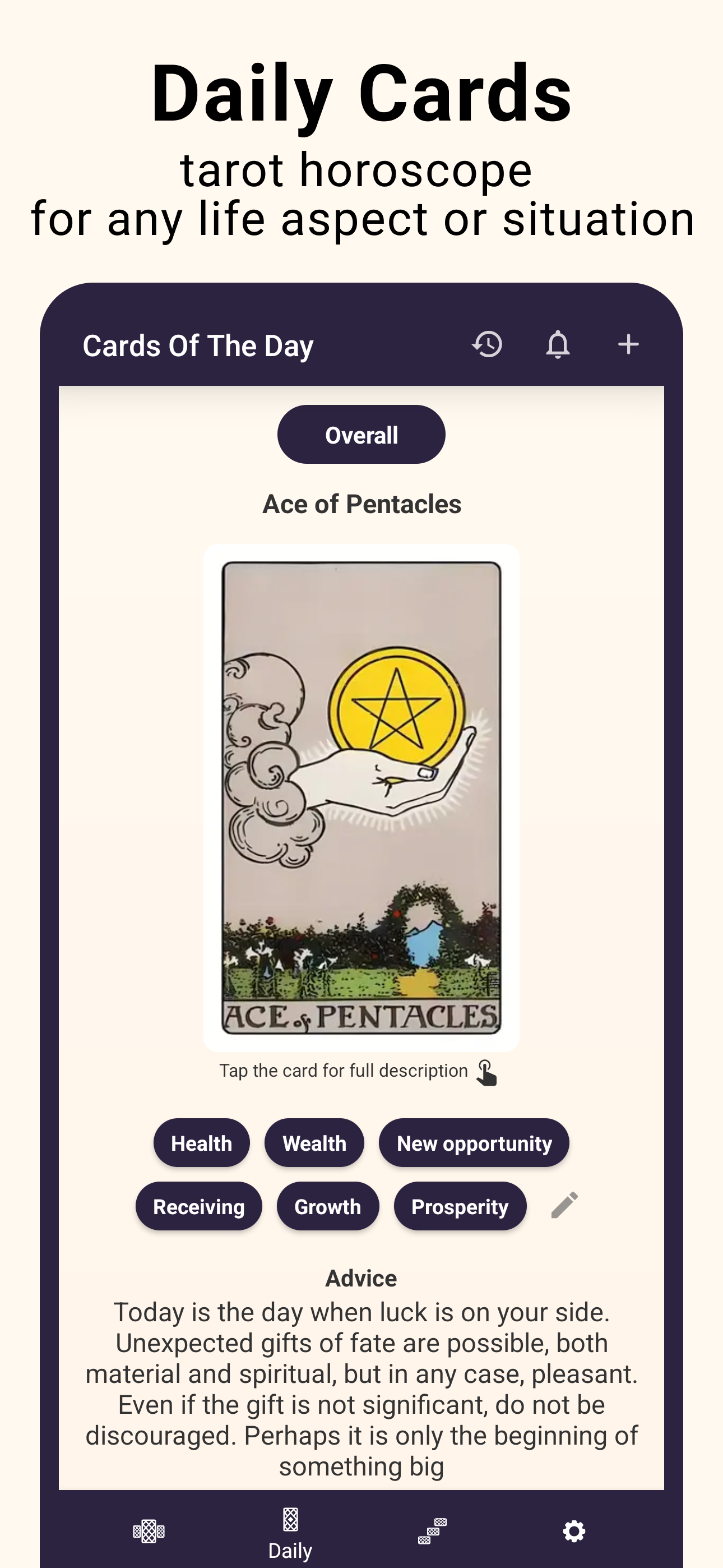 اسکرین شات 5 برنامه Tarot Divination - Cards Deck