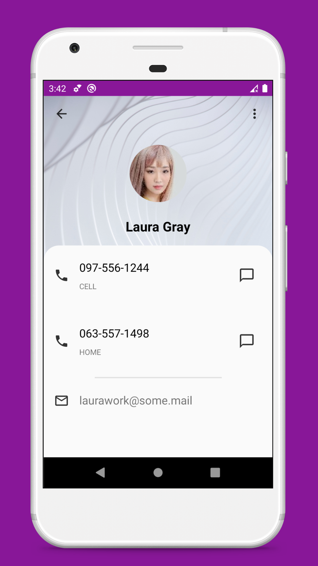 اسکرین شات 3 برنامه vCard File Reader: VCF Contact