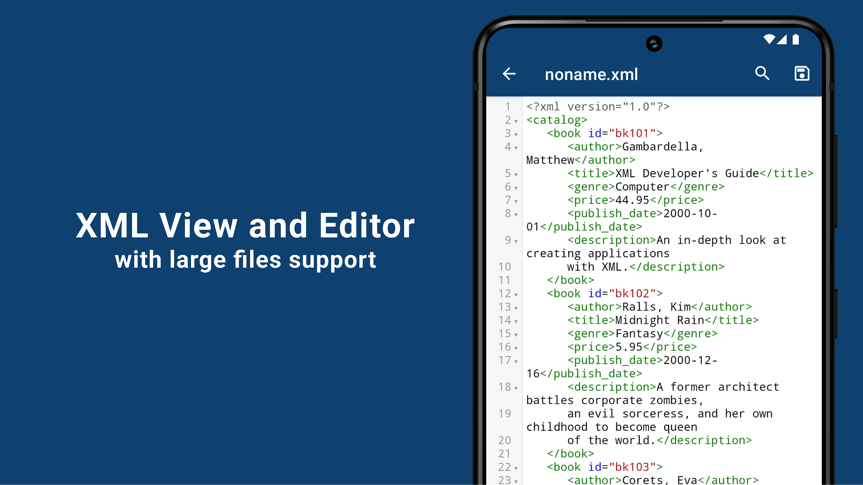 اسکرین شات 4 برنامه XML Viewer - Reader and Opener