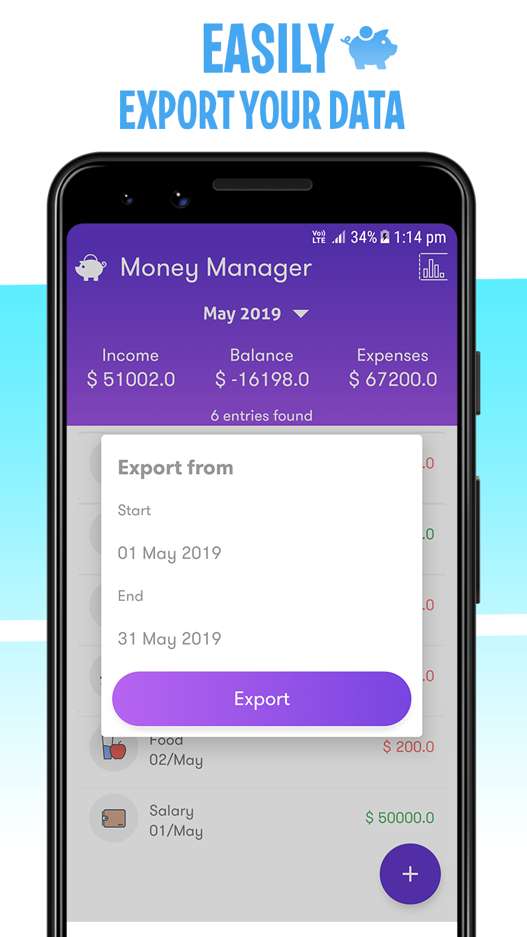 اسکرین شات برنامه Money Manager : Expense Tracke 5