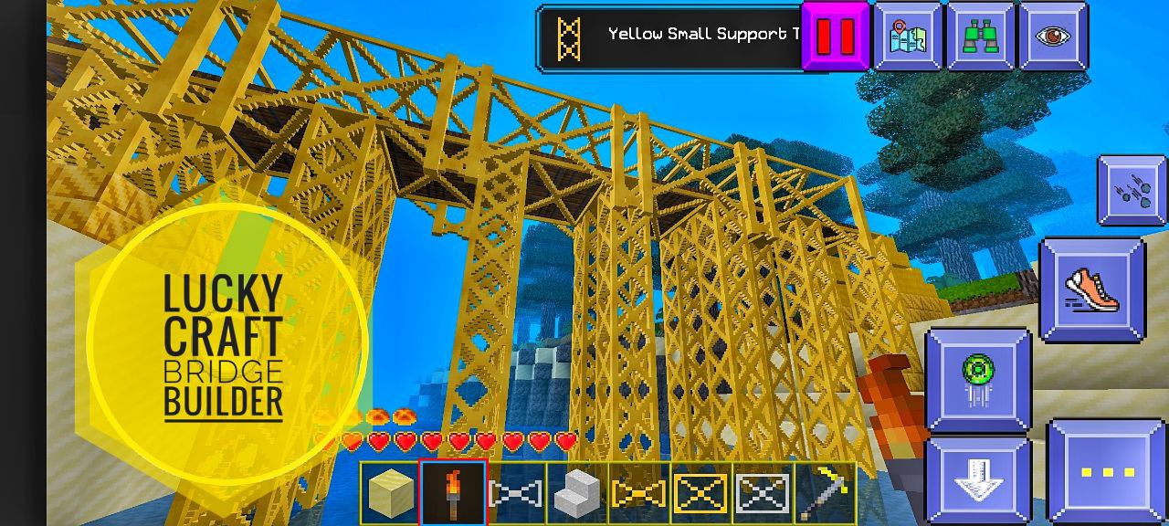 اسکرین شات 1 بازی LuckyCraft Bridge Builder