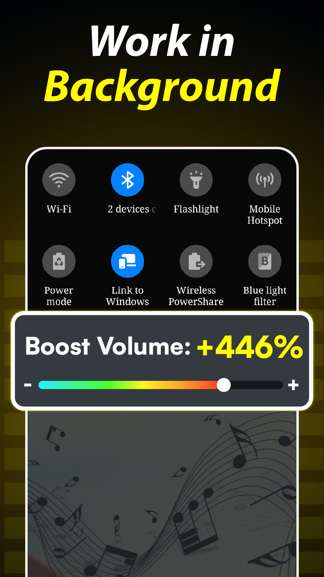 اسکرین شات 4 برنامه Volume Booster - Bass Booster