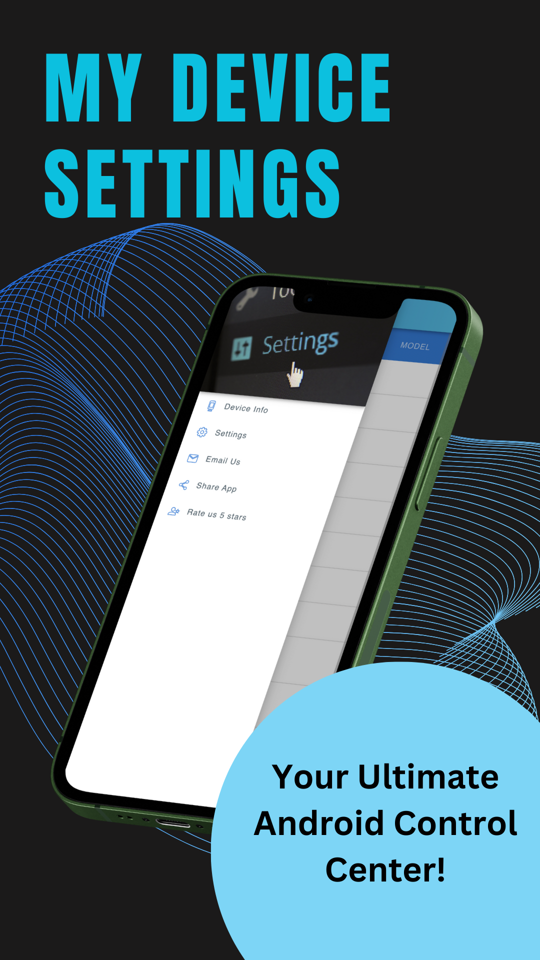 اسکرین شات 2 برنامه My Device Settings