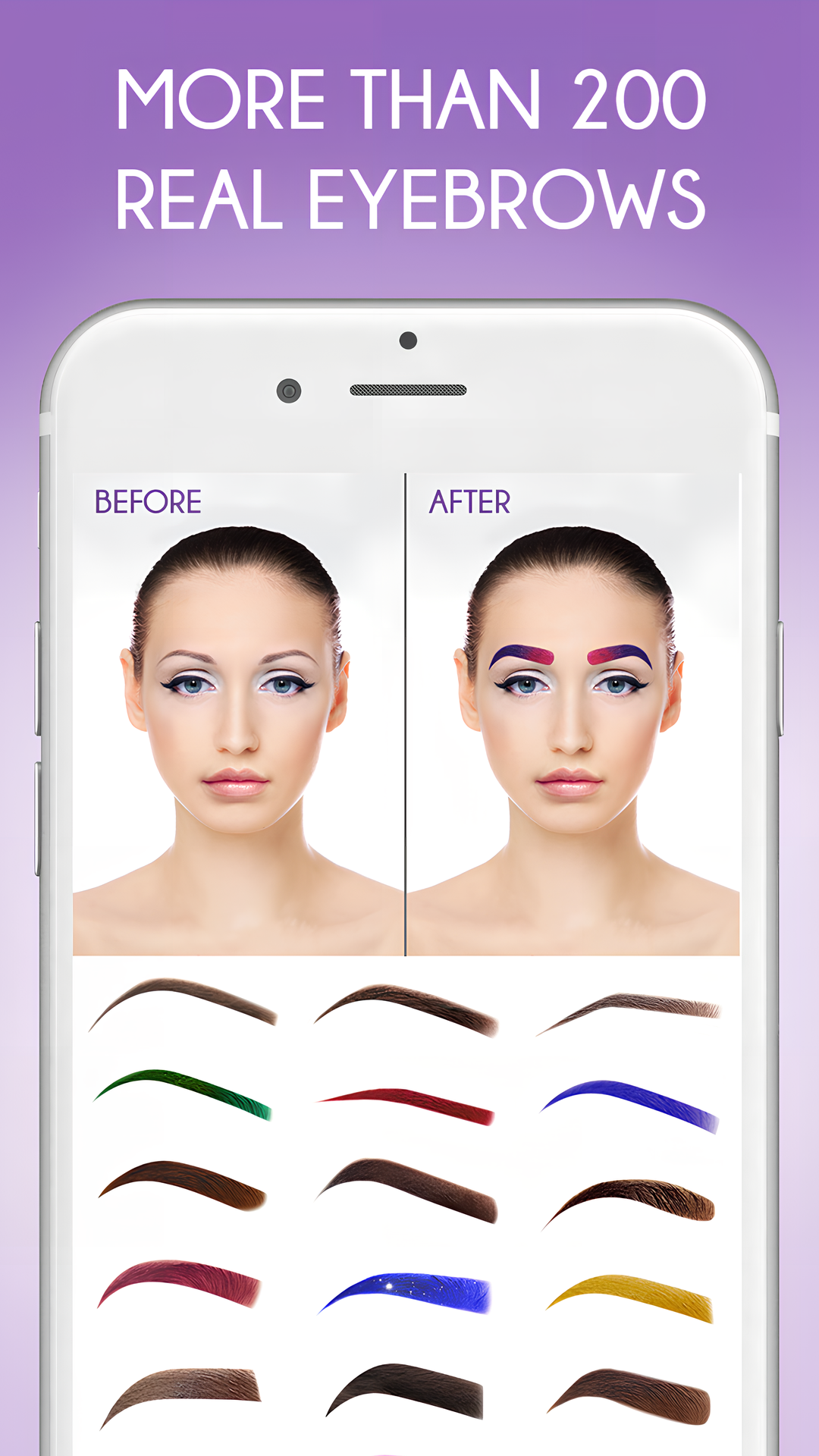 اسکرین شات 2 برنامه Eyebrow Filter Camera