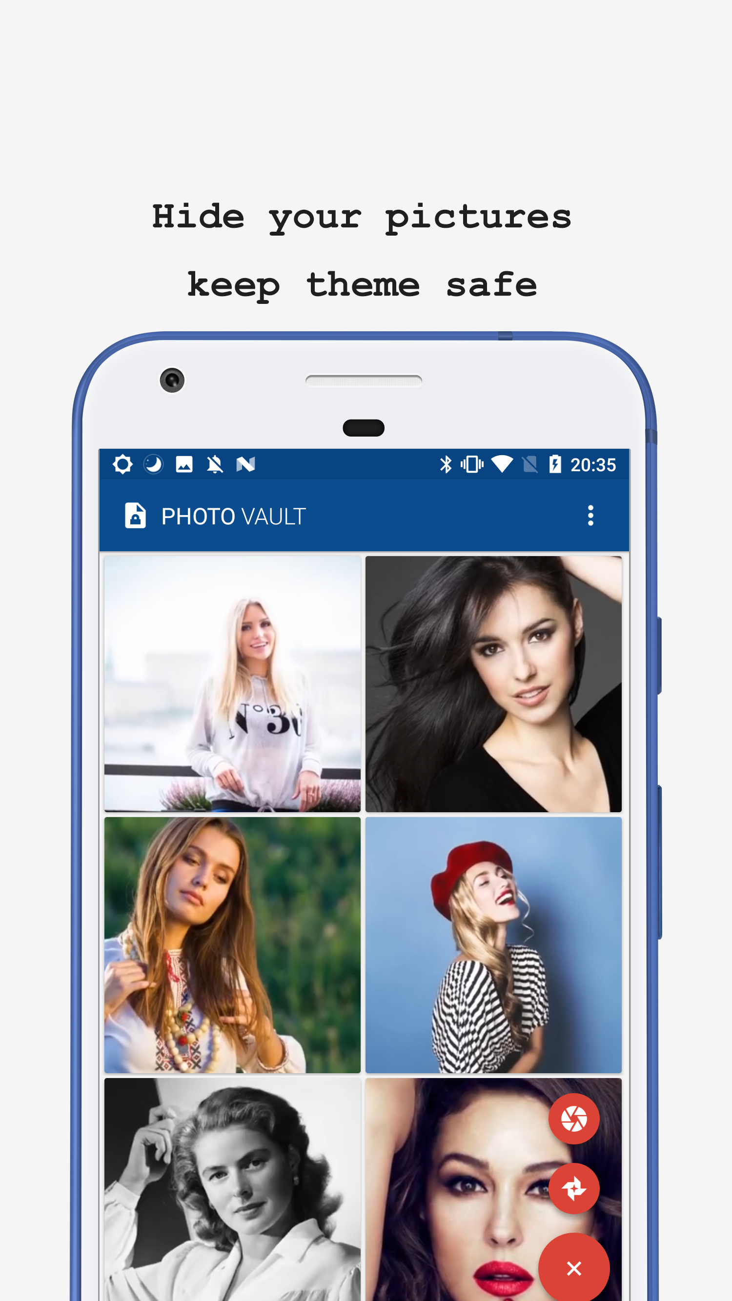 اسکرین شات 2 برنامه Calculator - Photo Vault & Vid