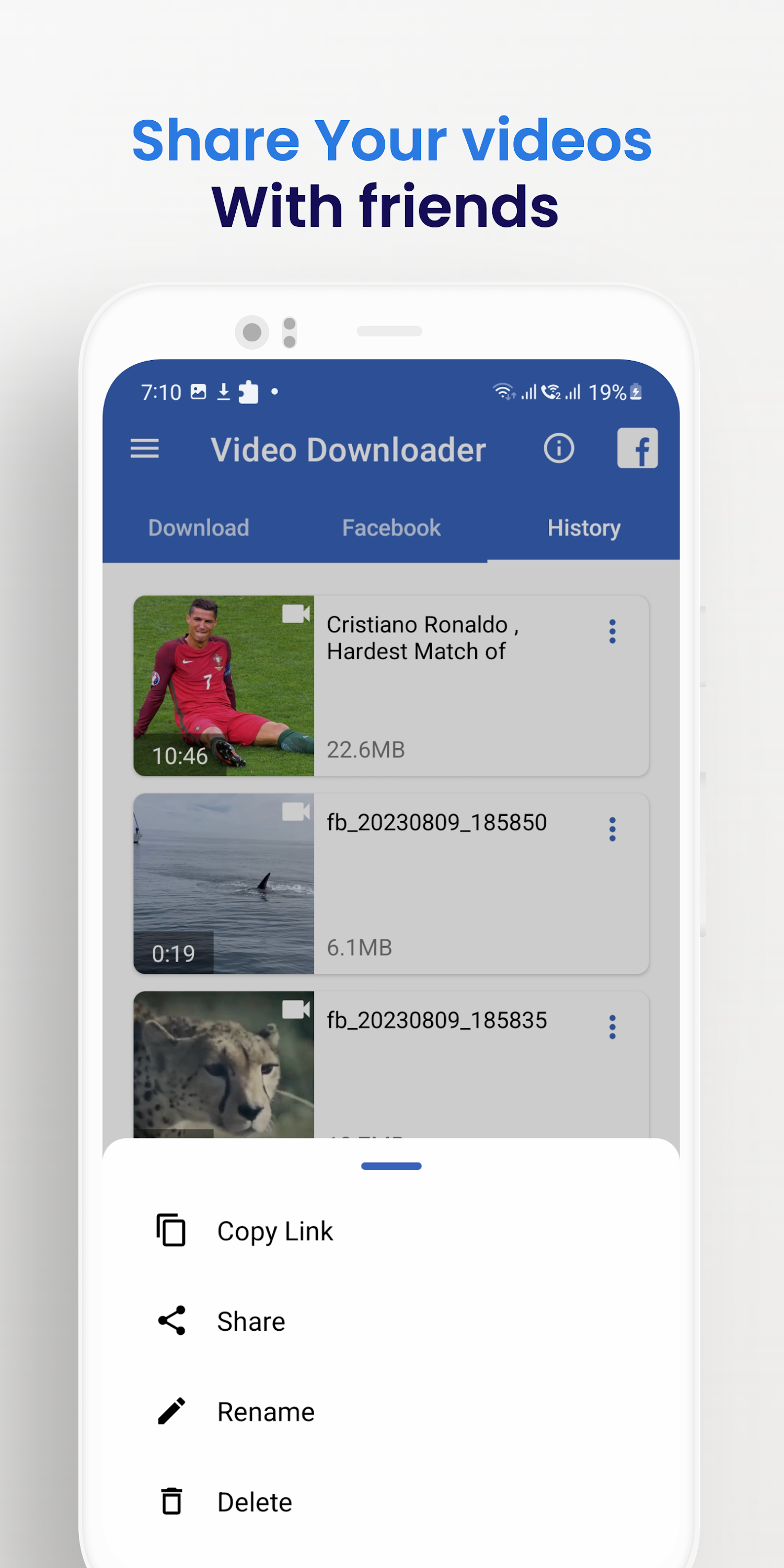 اسکرین شات 5 برنامه Video Downloader for Facebook