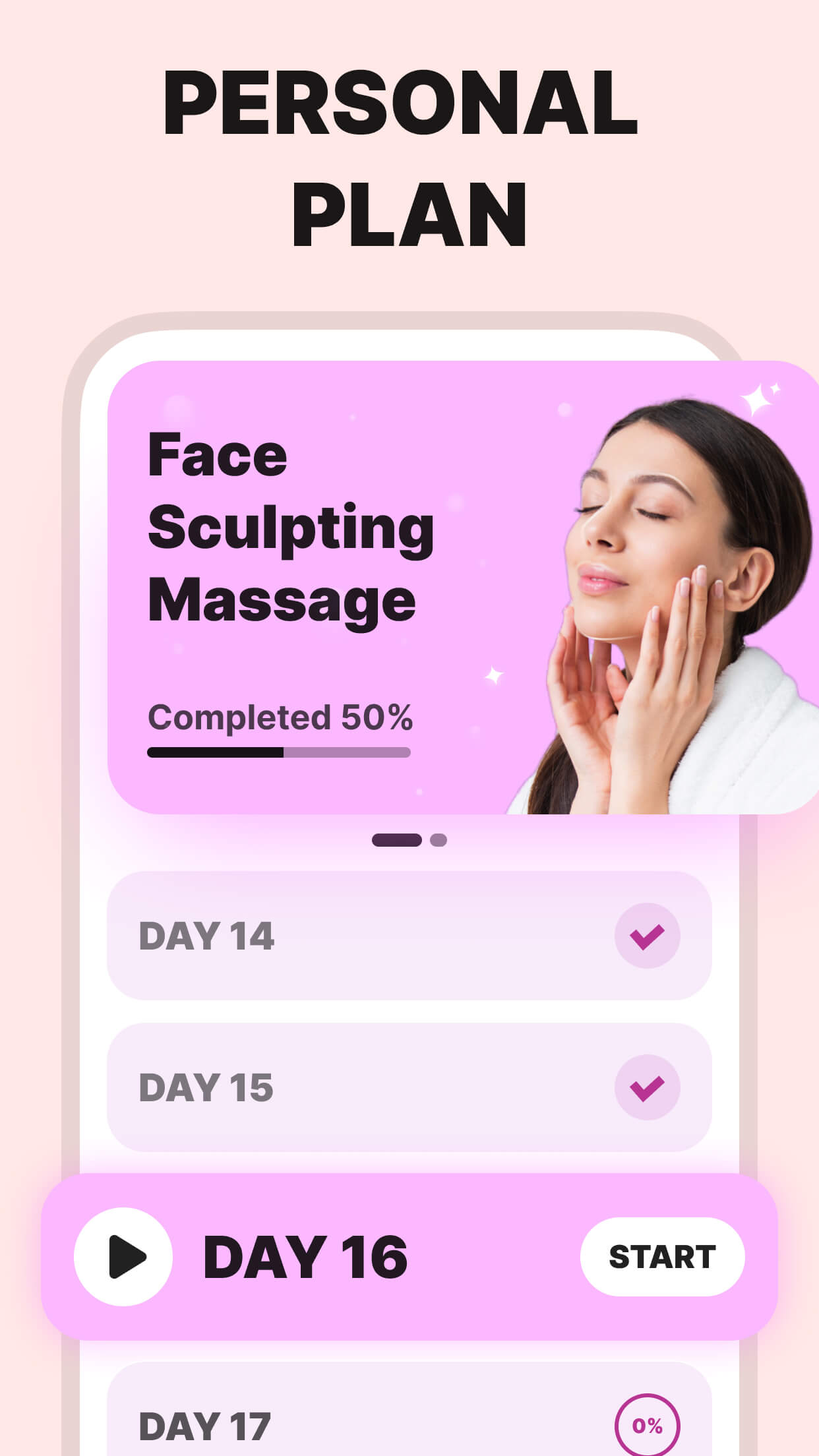 اسکرین شات 3 برنامه Face Yoga Exercises, Skin Care