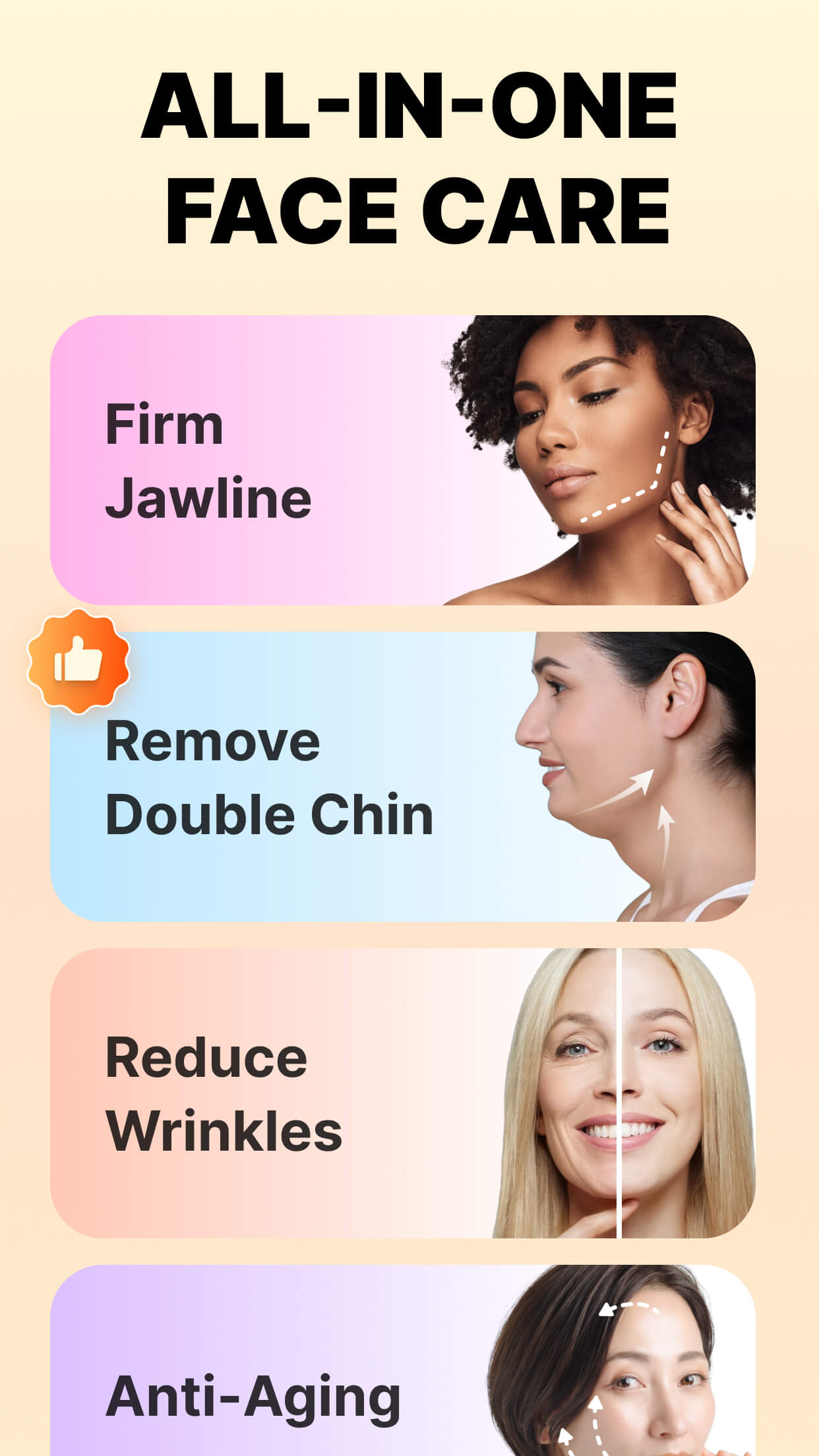 اسکرین شات 2 برنامه Face Yoga Exercises, Skin Care