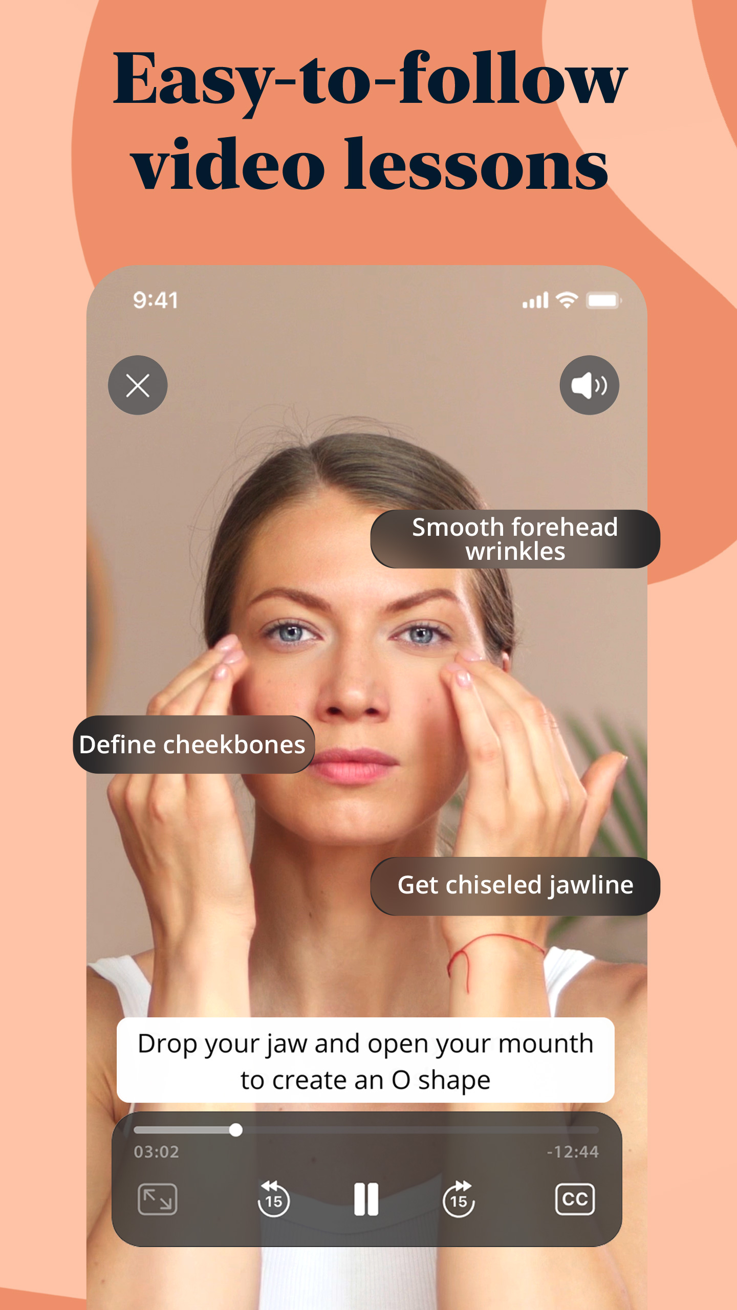 اسکرین شات 5 برنامه Luvly: Face Yoga & Exercise