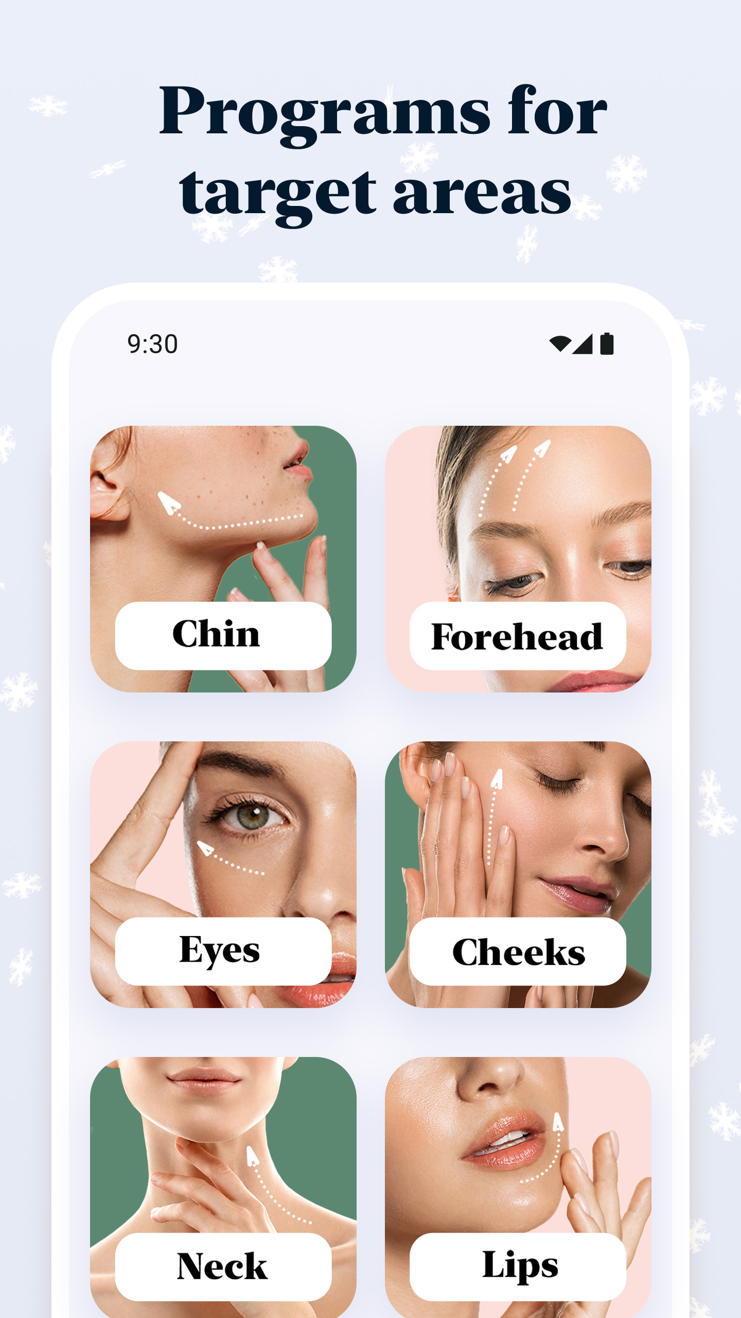 اسکرین شات 4 برنامه Luvly: Face Yoga & Exercise