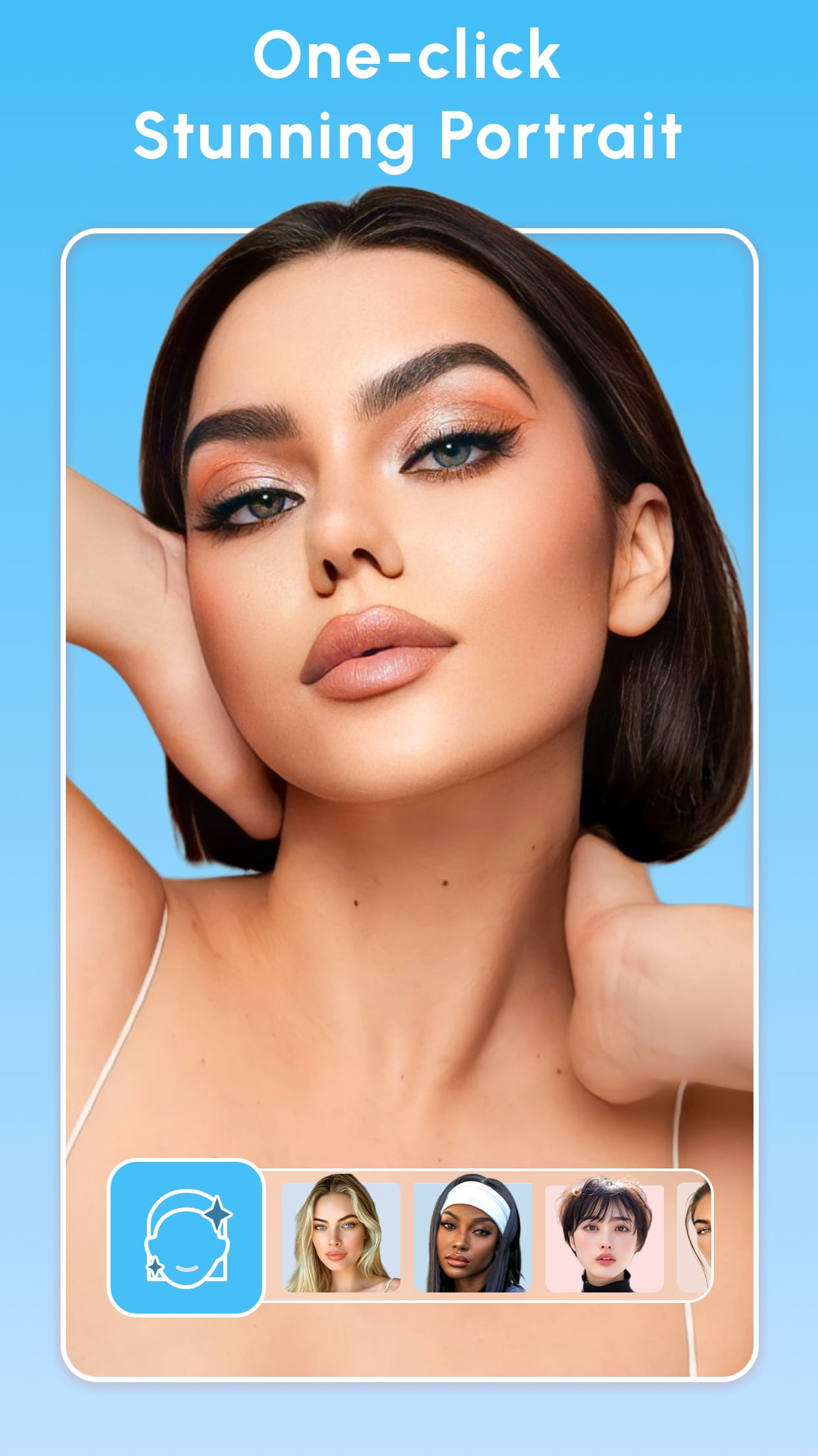 اسکرین شات 1 برنامه FacePic Face Editor, Hair, Age