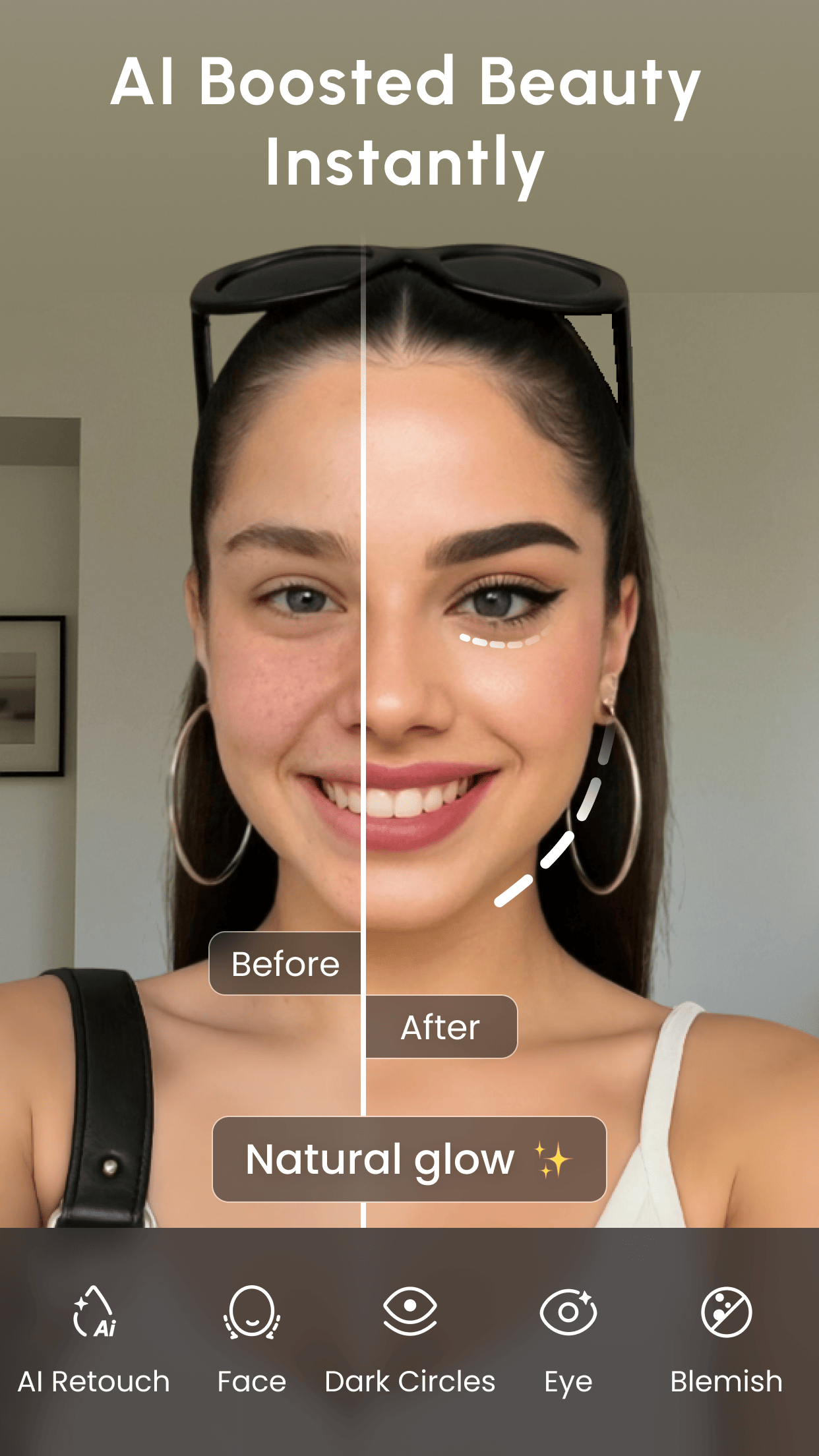 اسکرین شات 3 برنامه Face & Photo Editor - FacePic