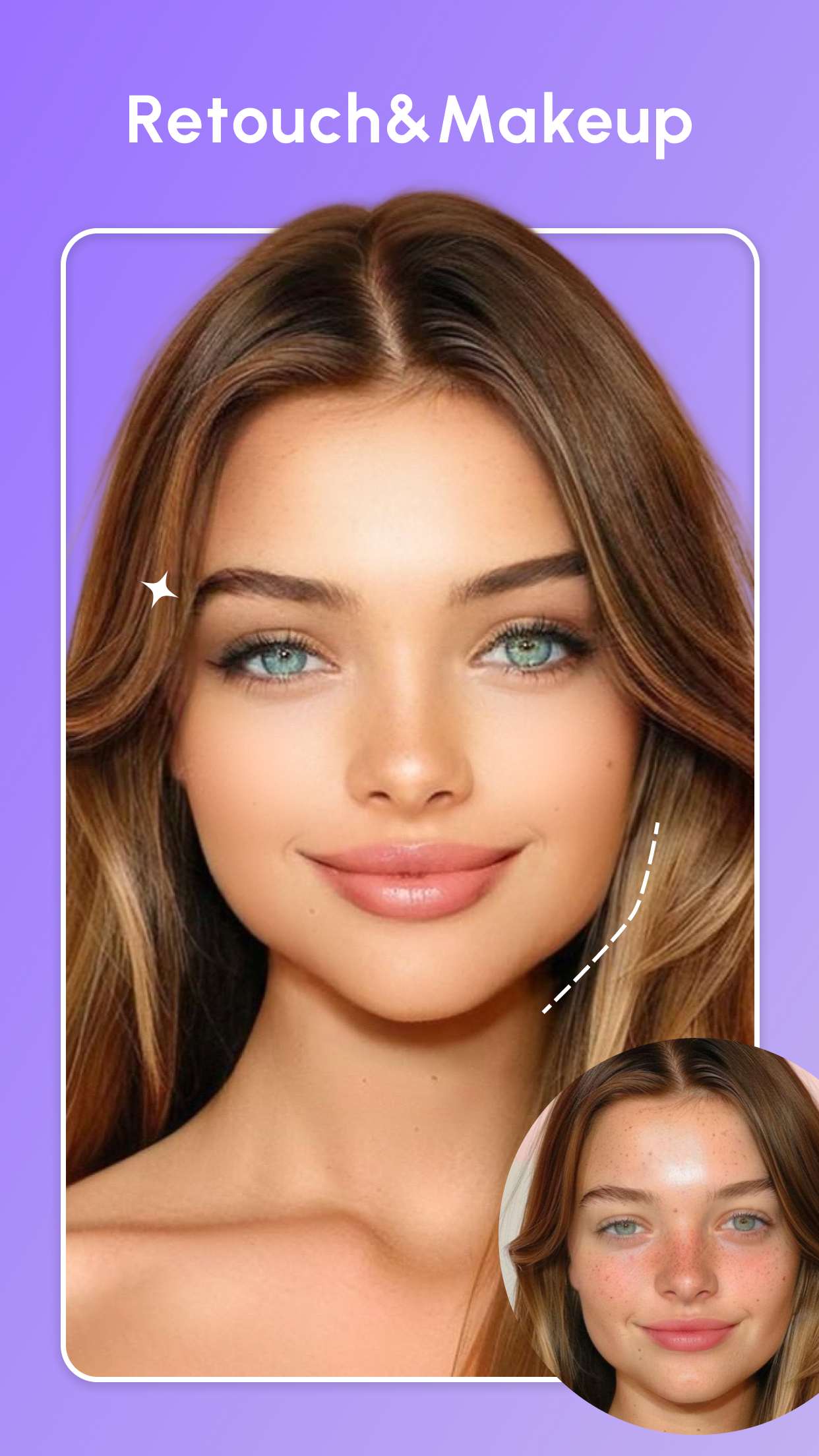 اسکرین شات 2 برنامه FacePic Face Editor, Hair, Age