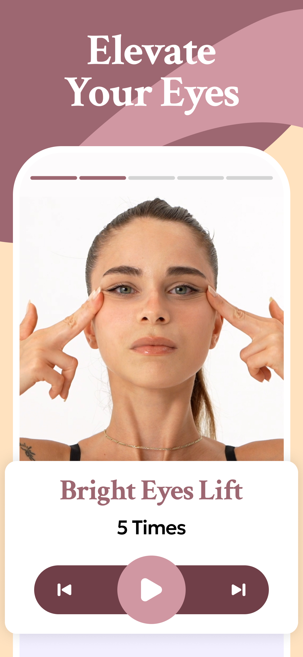 اسکرین شات 5 برنامه Face Yoga & Facial Exercises