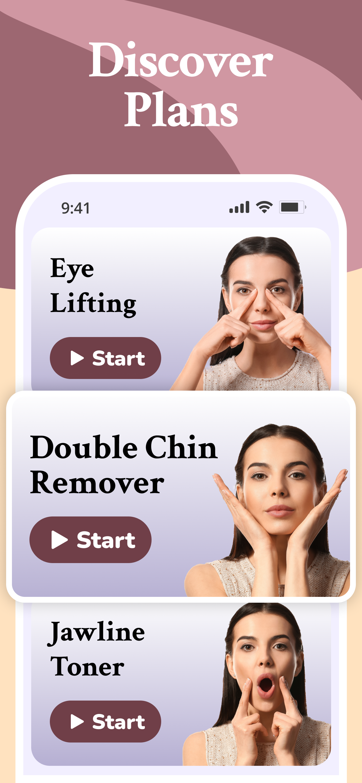 اسکرین شات 4 برنامه Face Yoga & Facial Exercises
