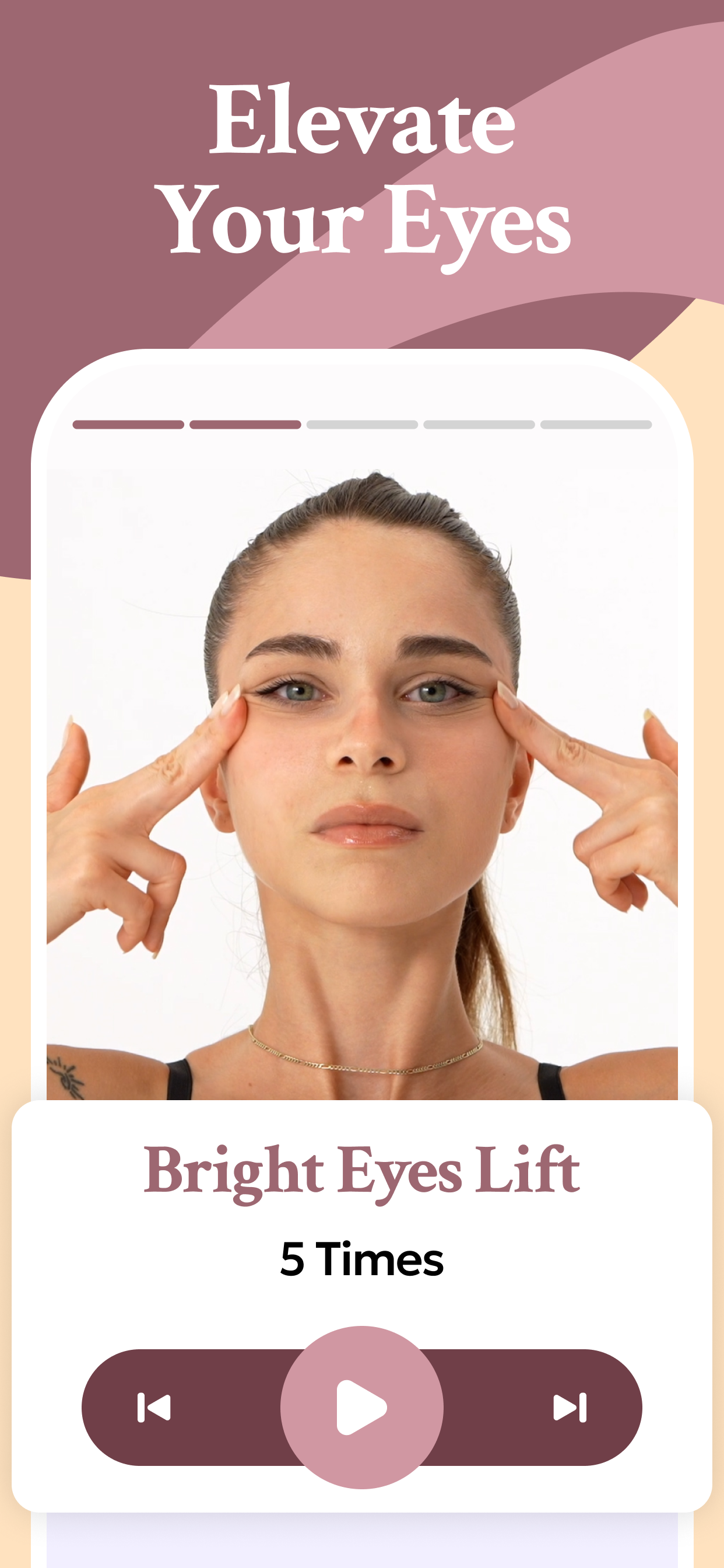 اسکرین شات 5 برنامه Face Yoga & Facial Exercises