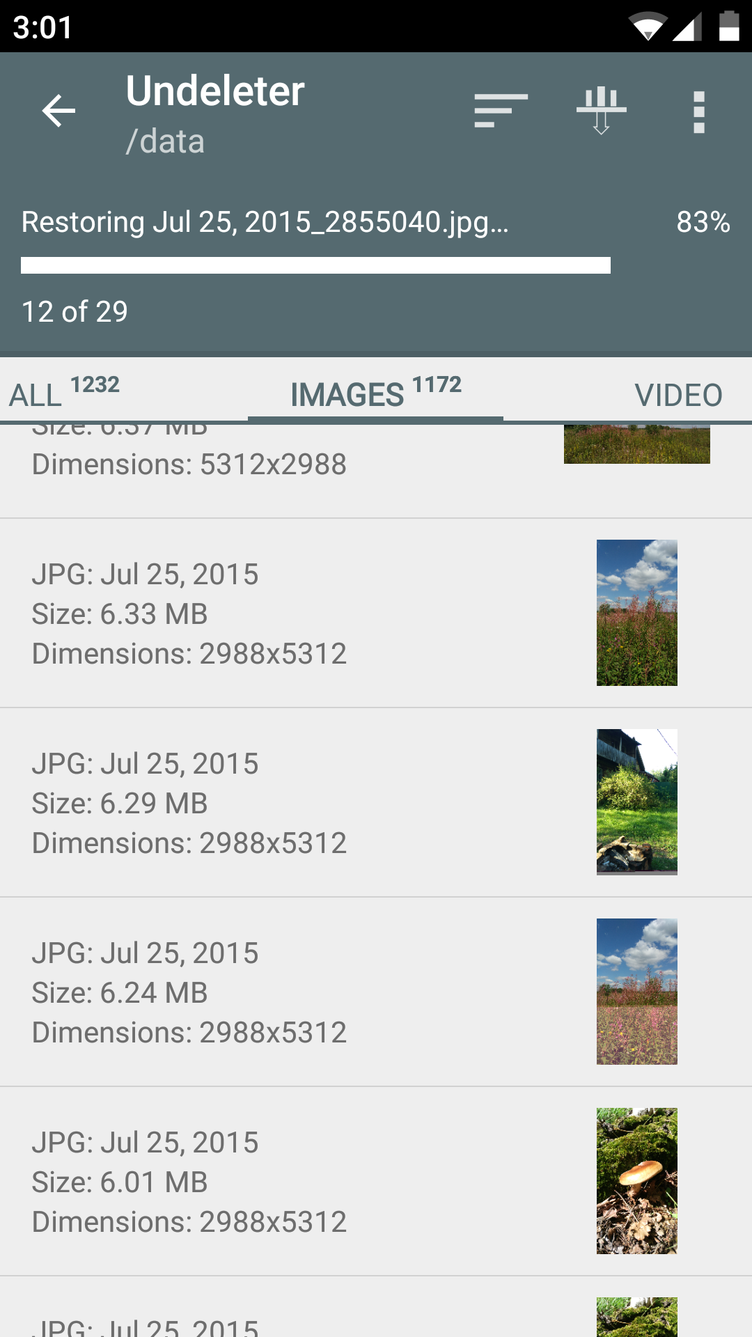اسکرین شات 3 برنامه Undeleter Recover Files & Data