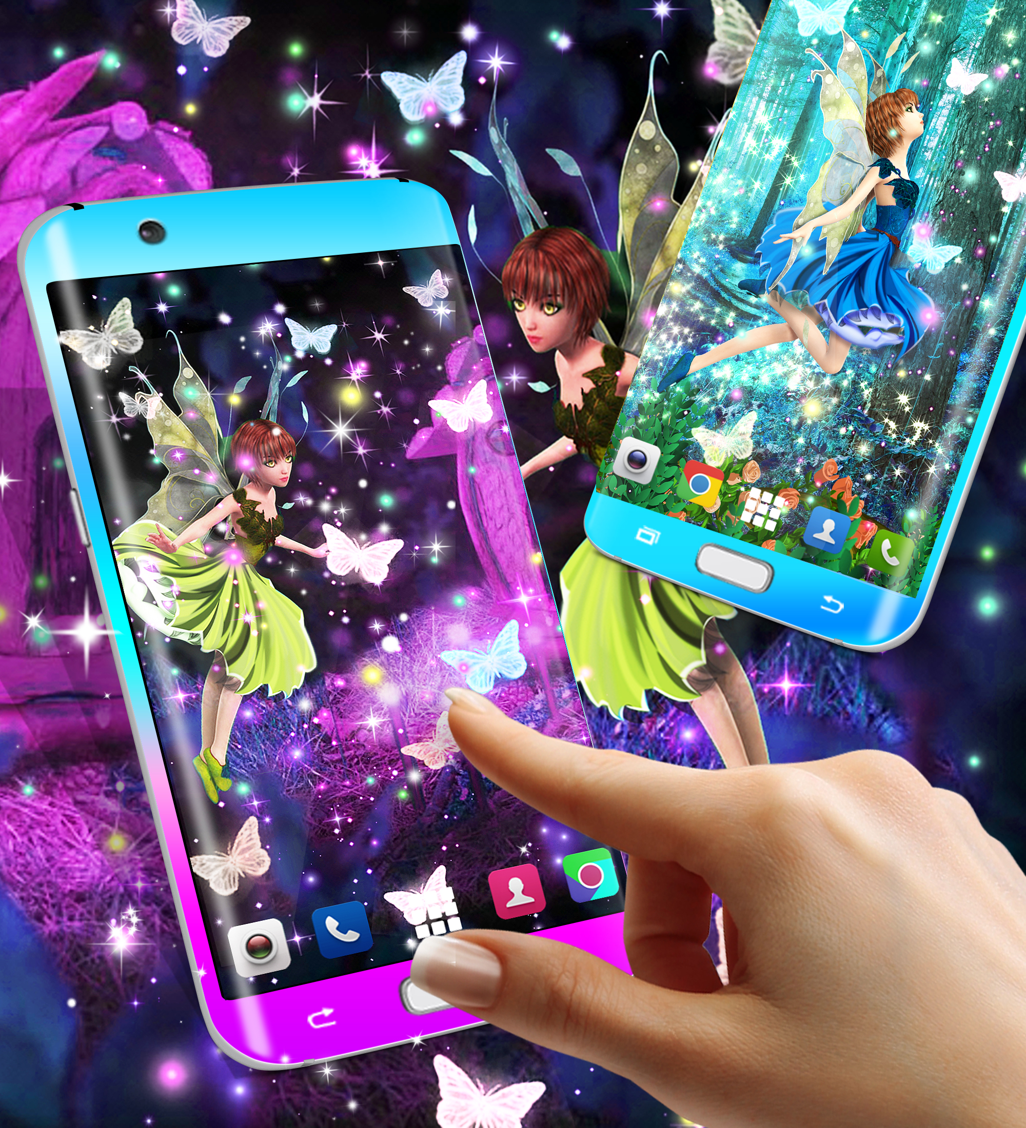 اسکرین شات 2 برنامه Fairy live wallpaper