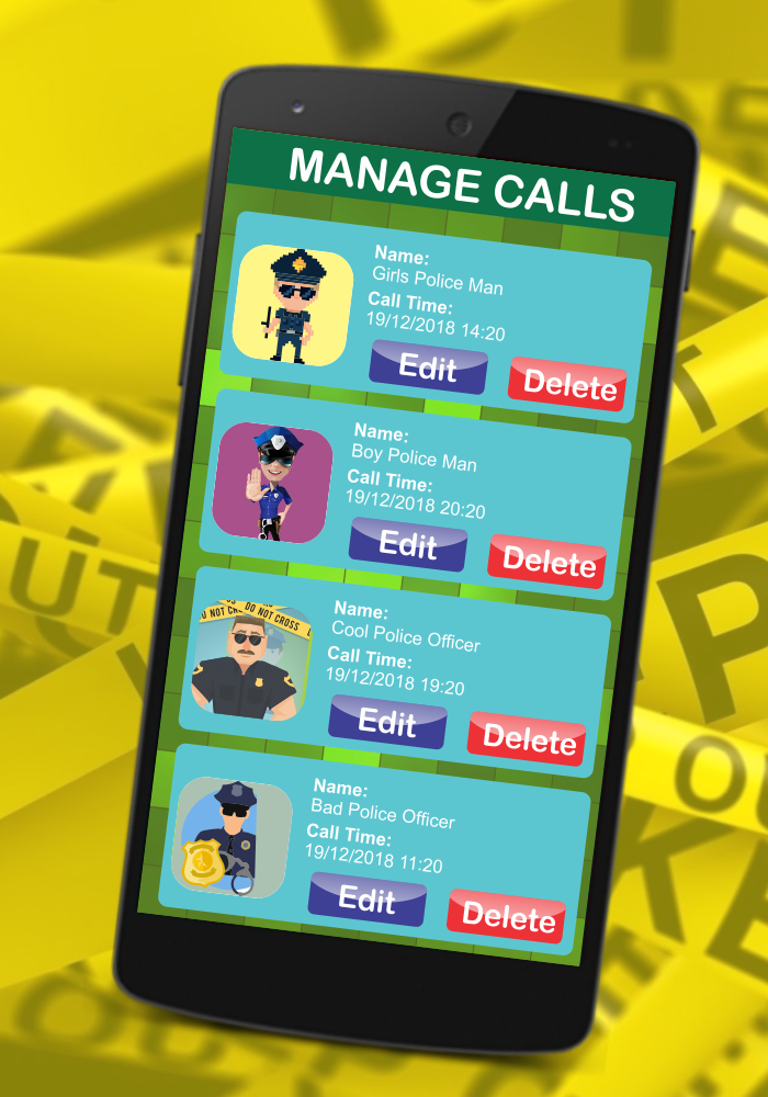 اسکرین شات 3 برنامه Police Kids Fake Call Prank