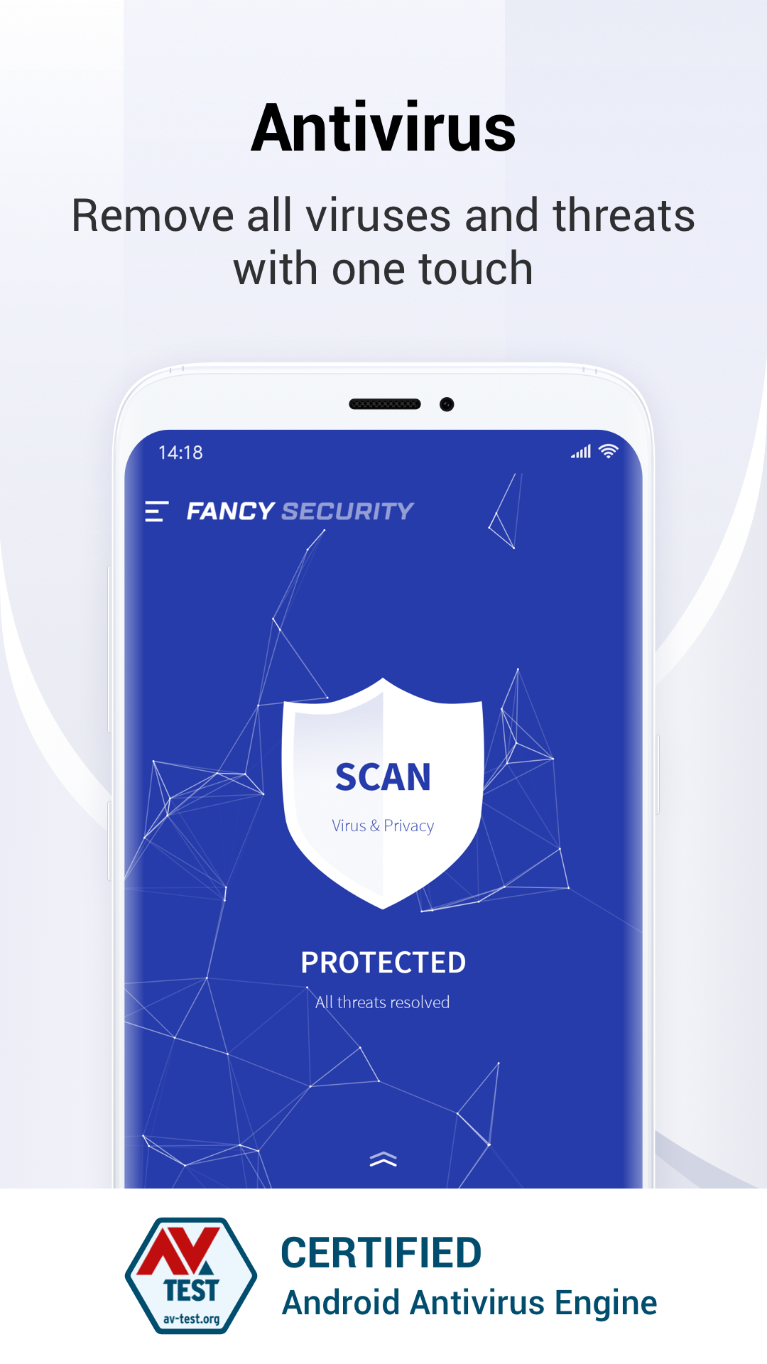 اسکرین شات 1 برنامه Fancy Security & Antivirus