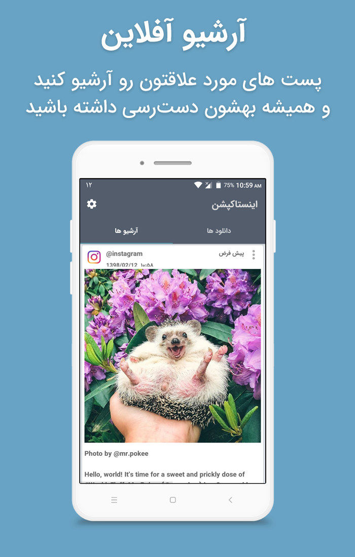 اسکرین شات 6 برنامه اینستاکپشن(دانلودر اینستاگرام)