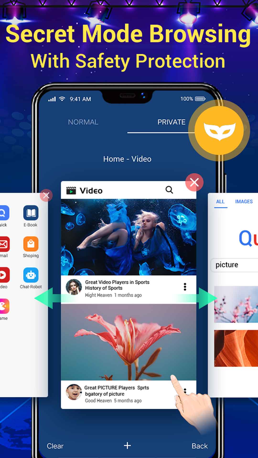 اسکرین شات 4 برنامه Web Browser & Fast Explorer