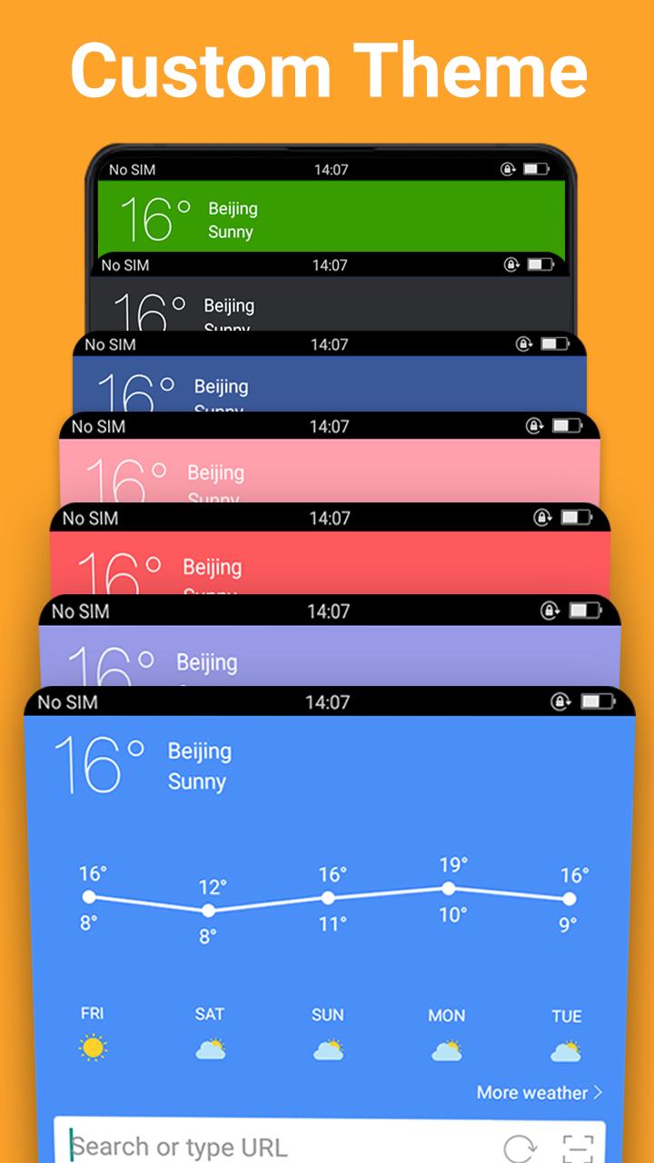 اسکرین شات 7 برنامه Web Browser - Fast & Private