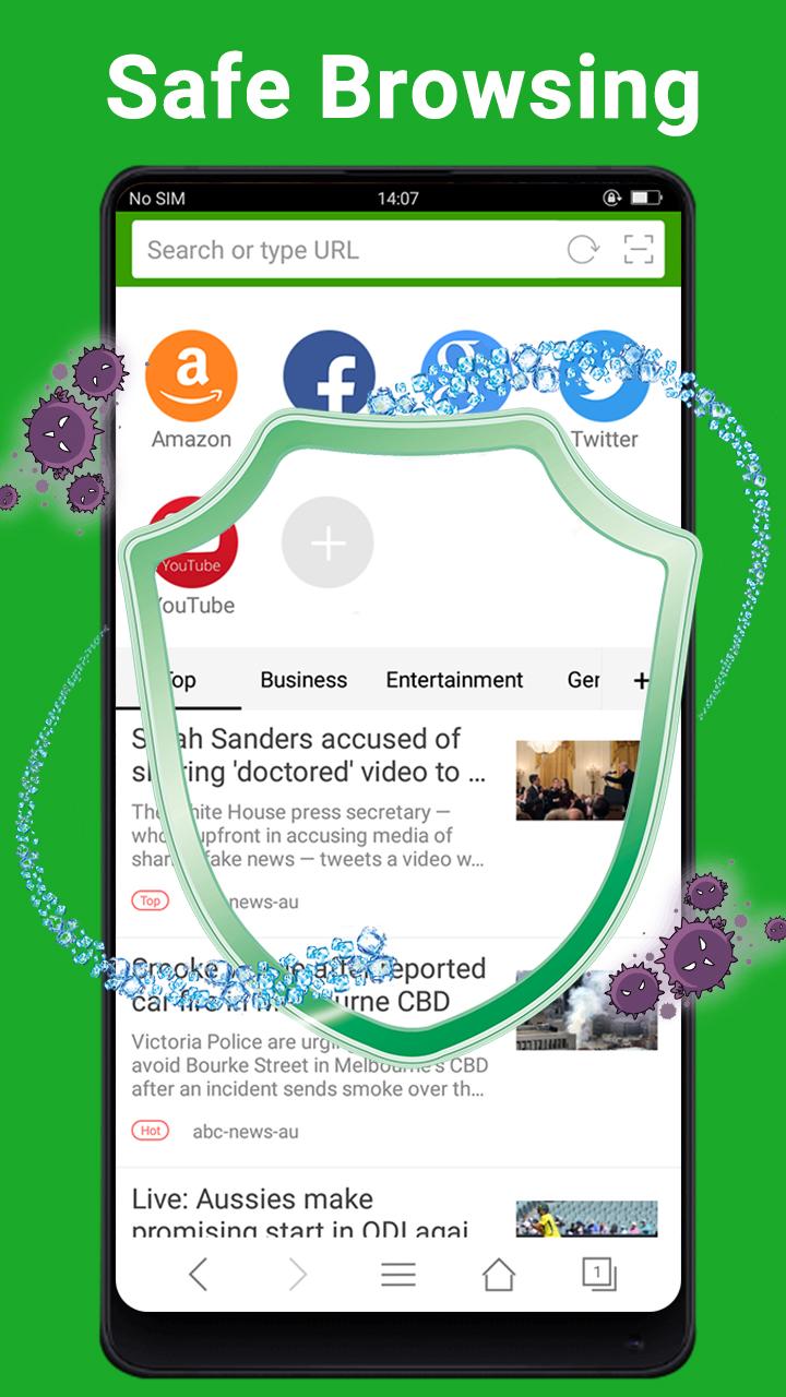 اسکرین شات 5 برنامه Web Browser - Fast & Private