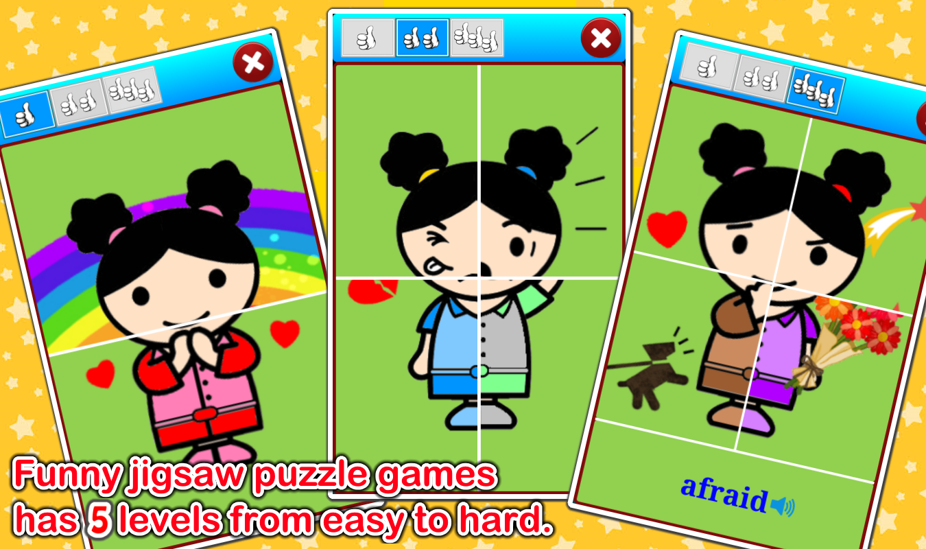 اسکرین شات 3 برنامه Emotions Cards : Learn English