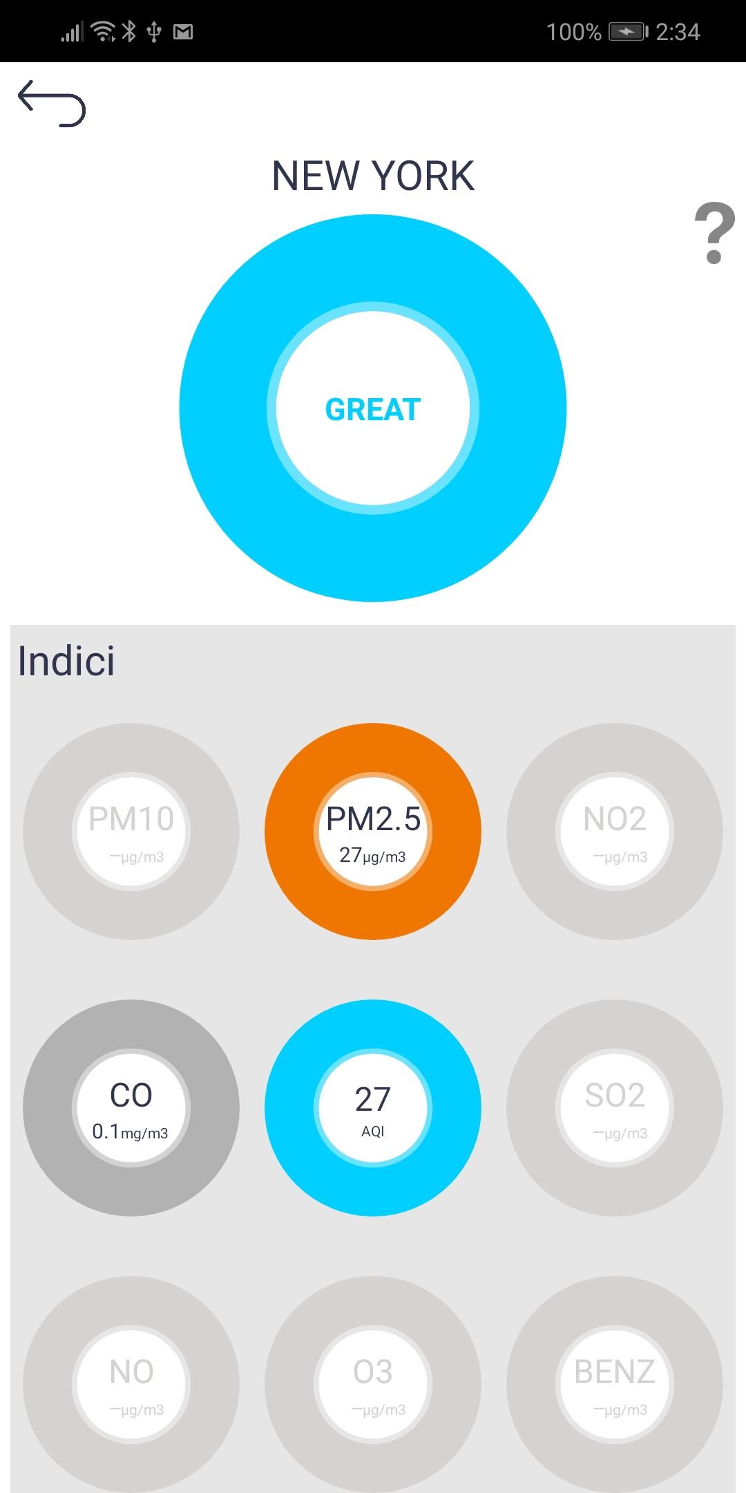 اسکرین شات 2 برنامه Air quality