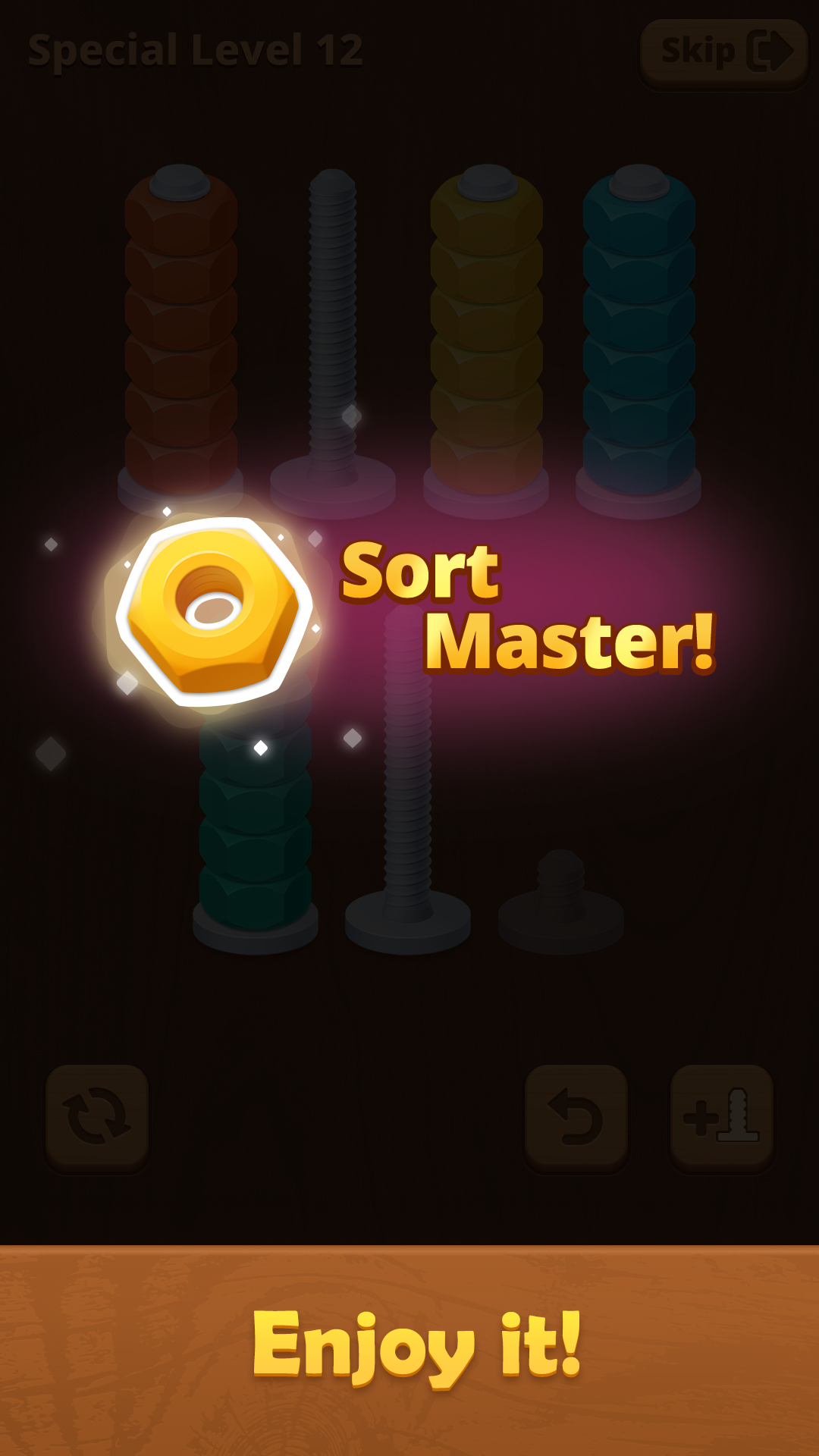 اسکرین شات 5 بازی Nut Sort Puzzle: Sorting Games