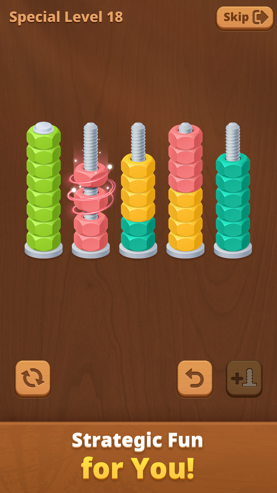 اسکرین شات 2 بازی Nut Sort Puzzle: Sorting Games