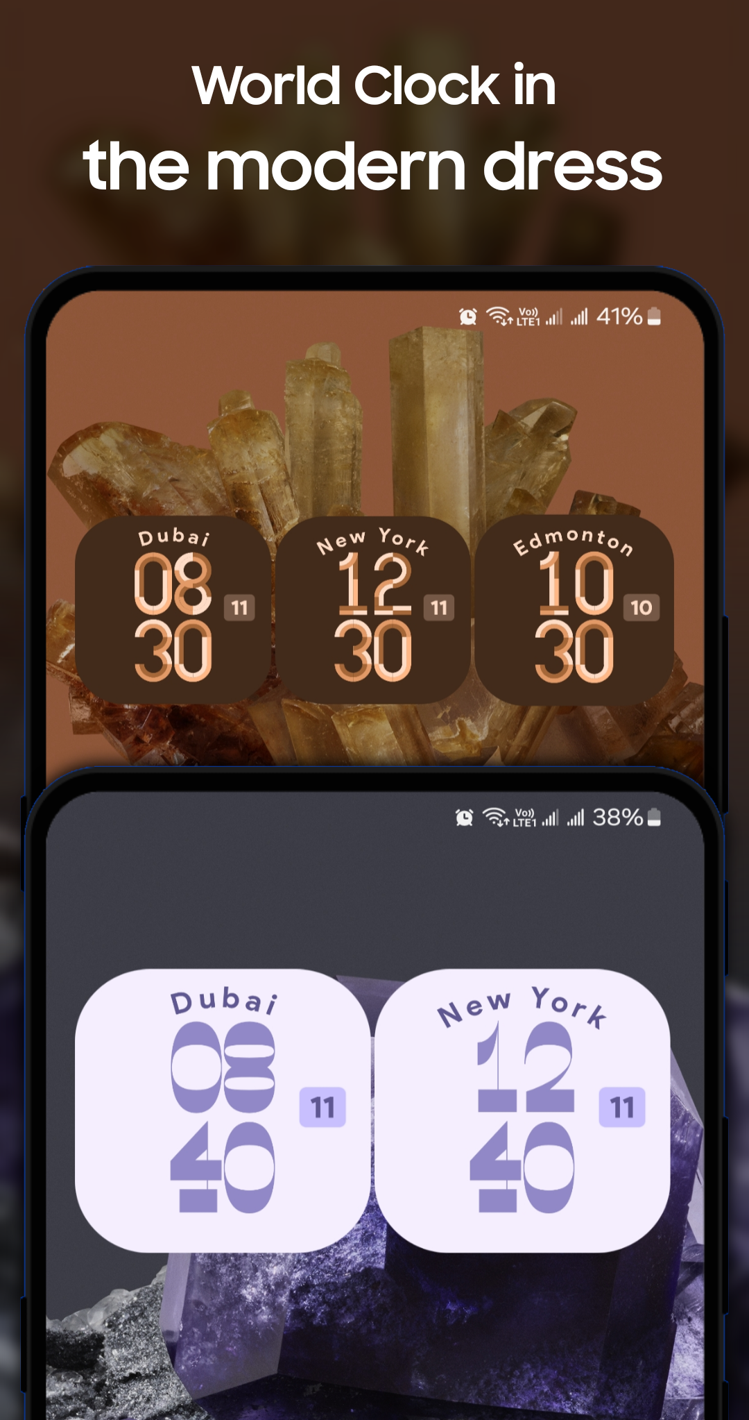 اسکرین شات 5 برنامه Android 15 Clock Widgets