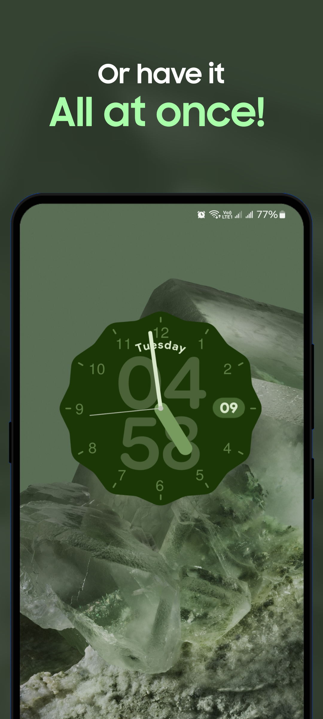 اسکرین شات 4 برنامه Android 15 Clock Widgets
