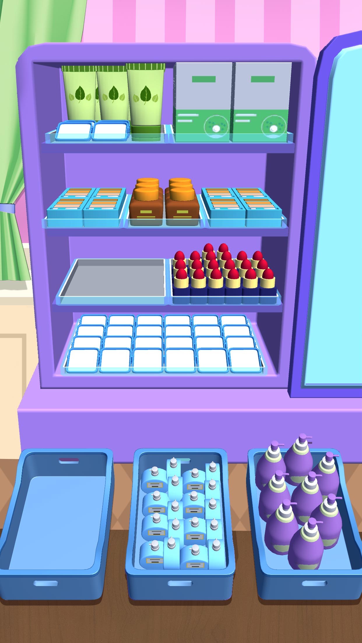 اسکرین شات 2 بازی Fill Up Fridge：Organizing Game