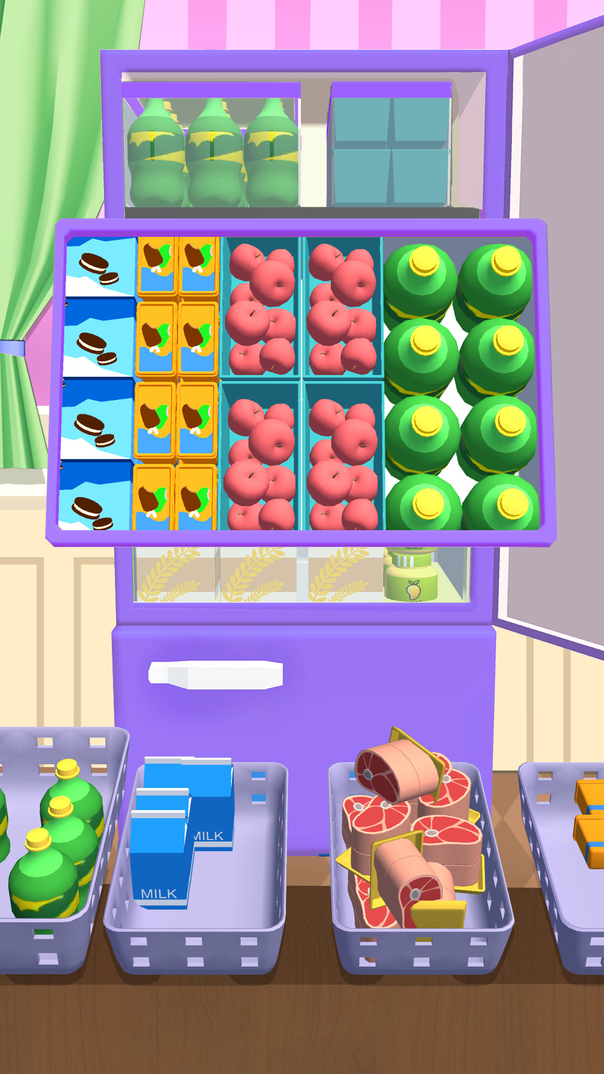 اسکرین شات 5 بازی Fill Up Fridge:Organizing Game