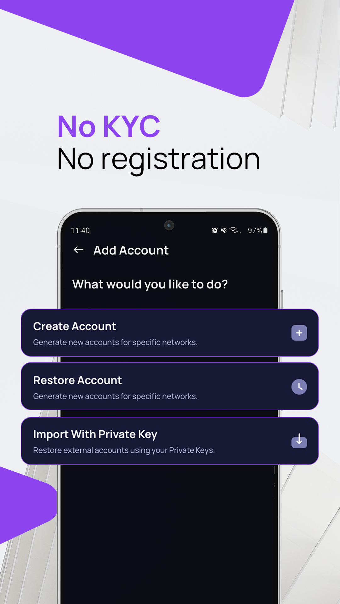 اسکرین شات 5 برنامه Klever Wallet: Crypto,DeFi,BTC