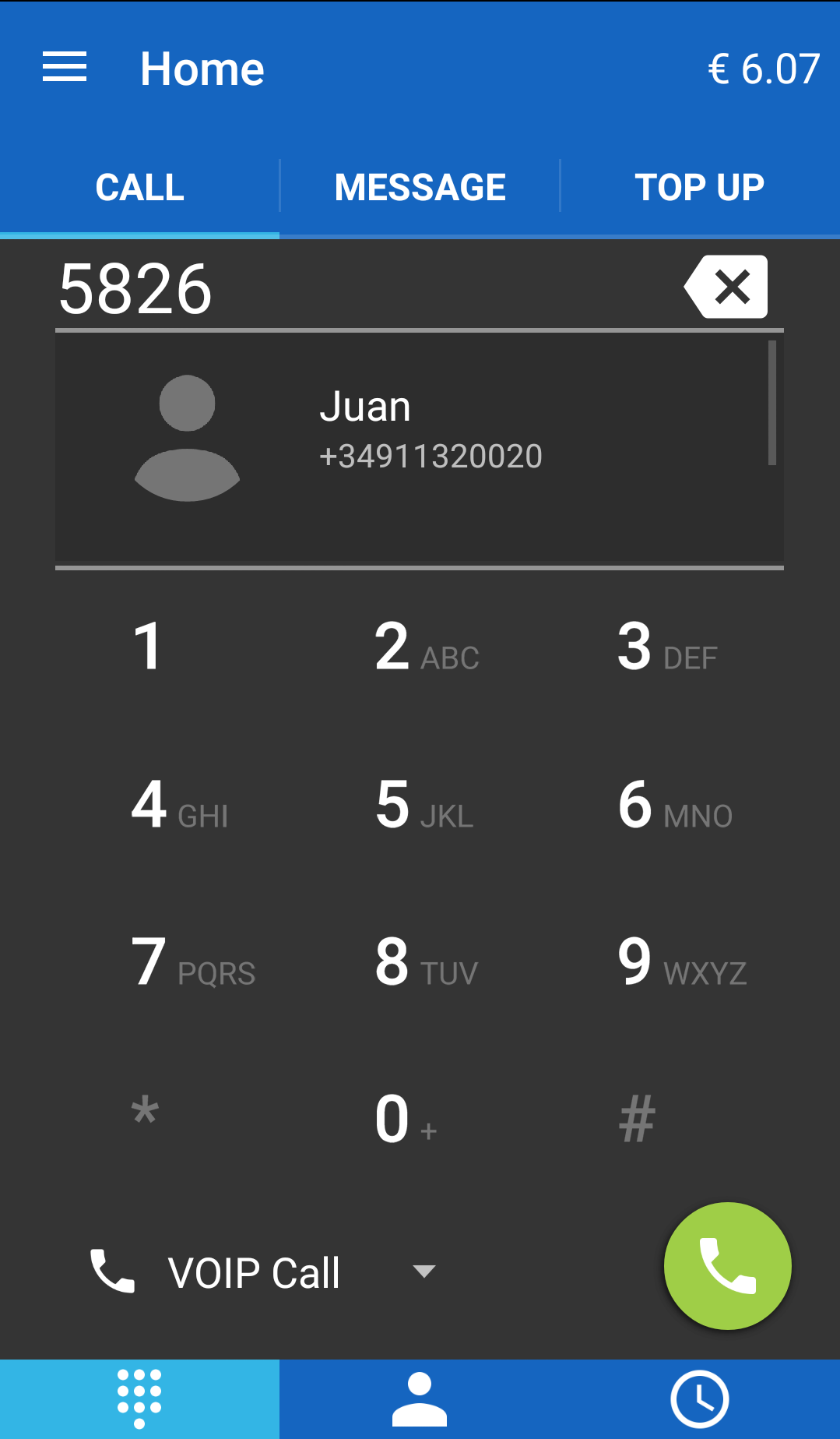 اسکرین شات 5 برنامه CallPirates - Cheap calls